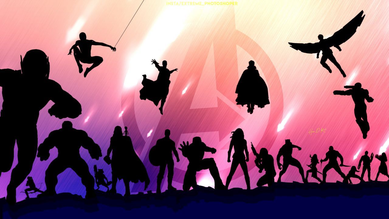 Avengers Silhouette Wallpapers