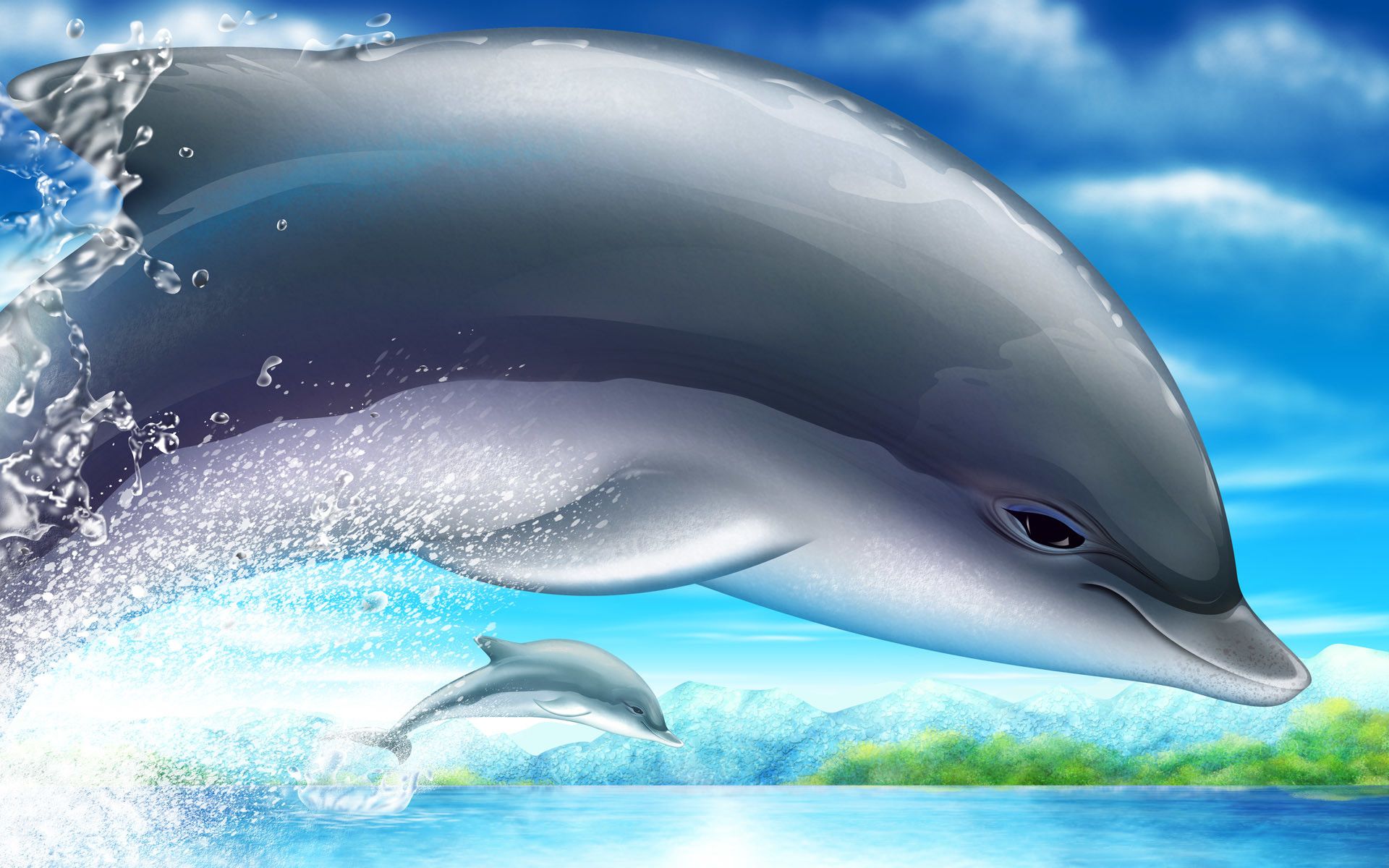 Baby Dolphin Wallpapers