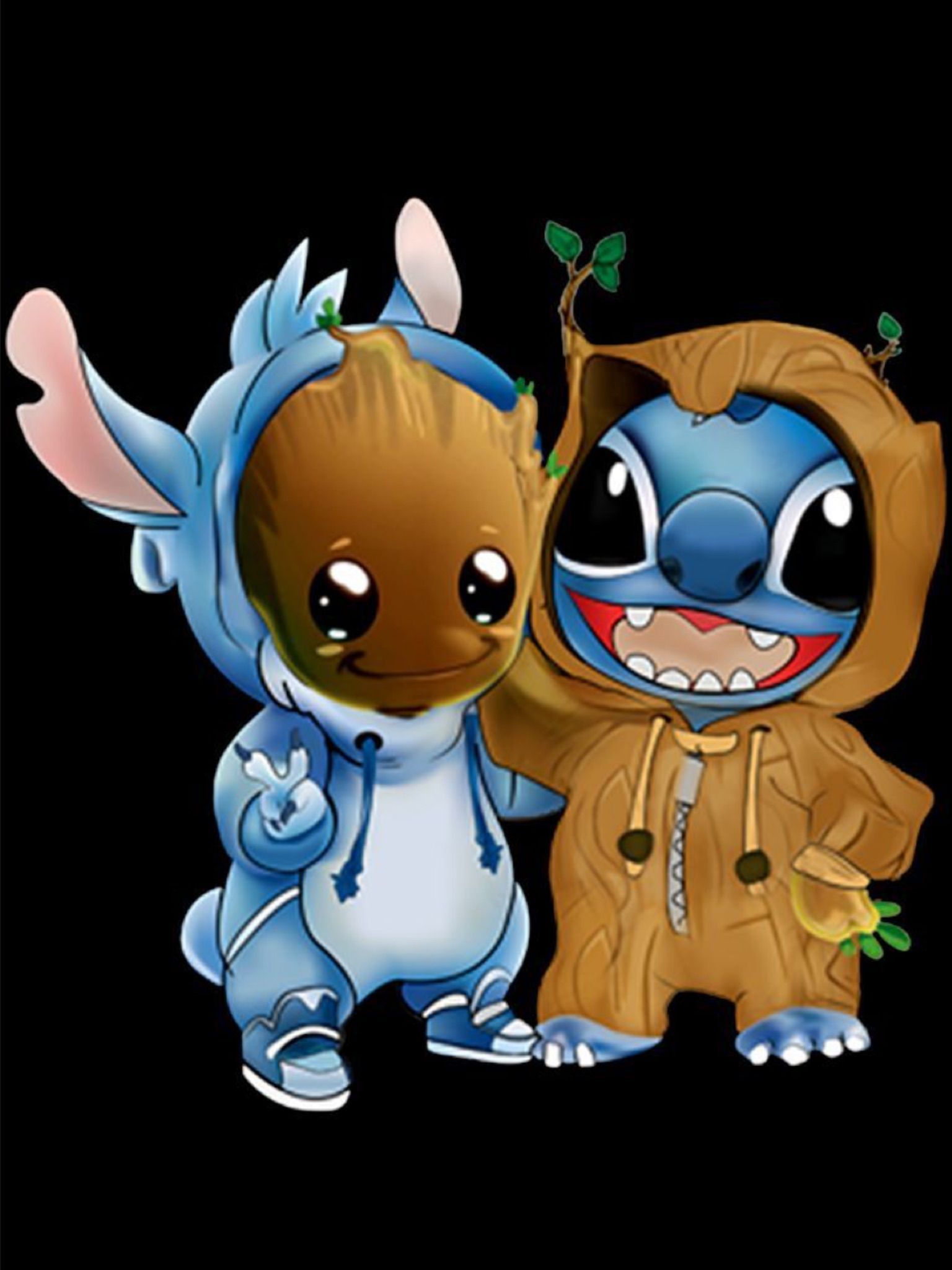 Baby Yoda And Stitch Wallpapers