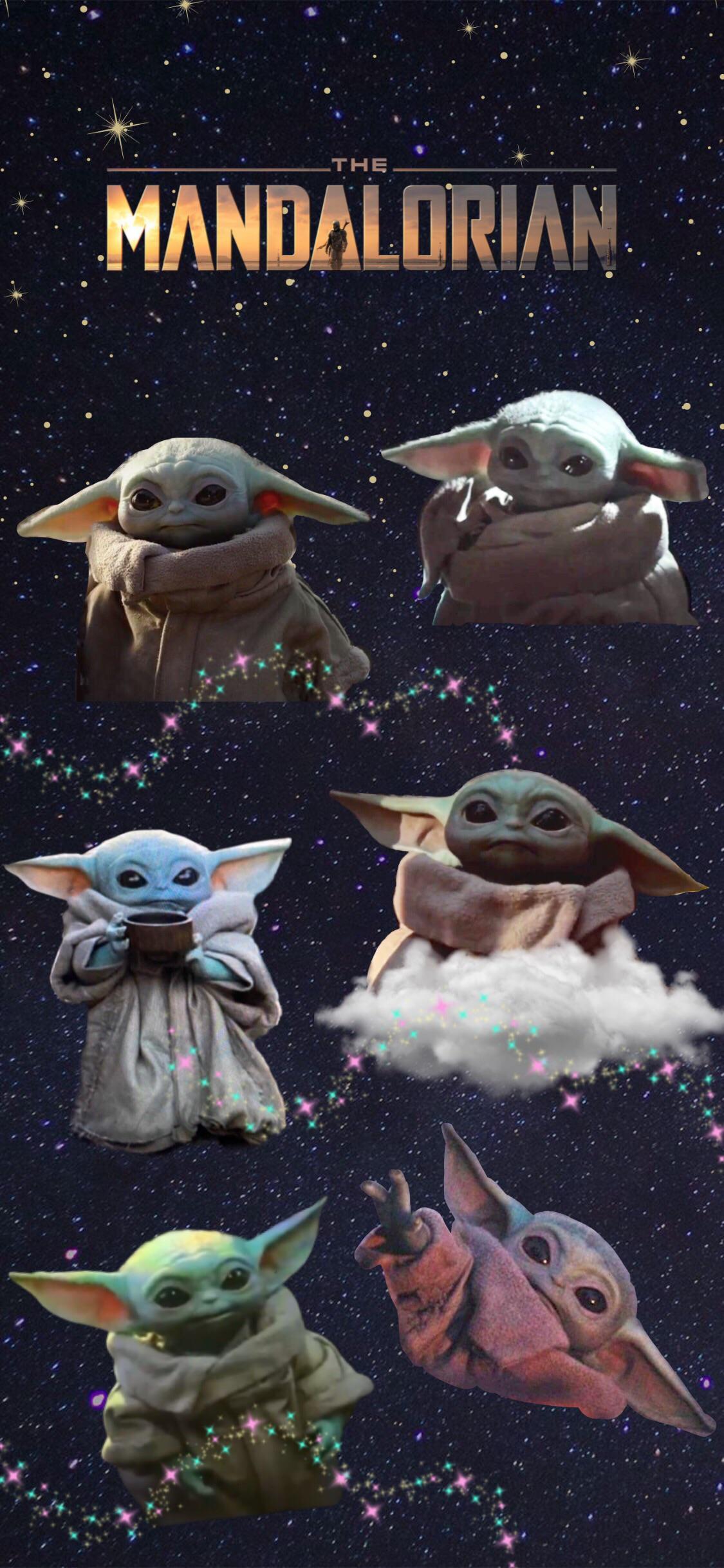 Baby Yoda Cartoon Wallpapers