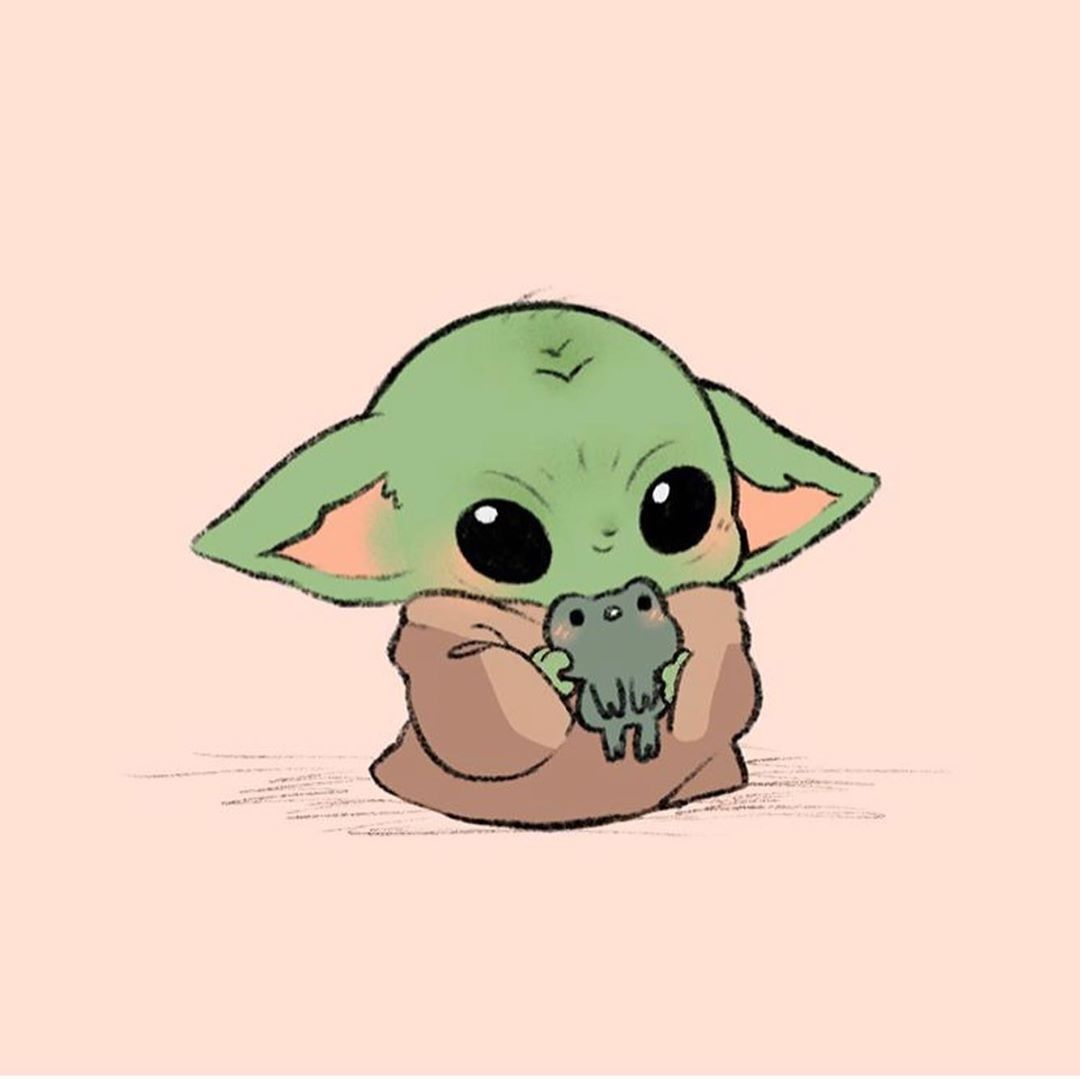 Baby Yoda Cartoon Wallpapers