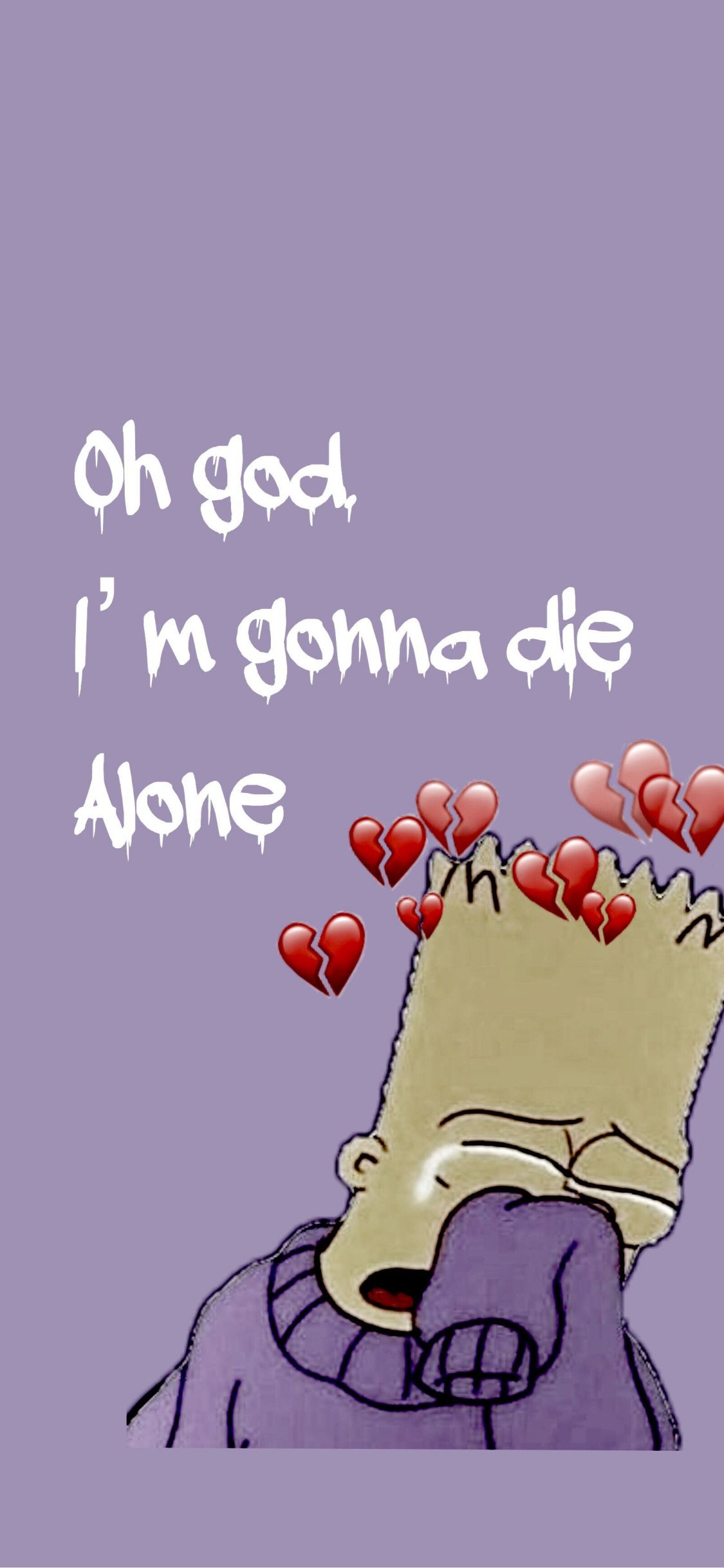 Bart Simpson Heartbroken Wallpapers