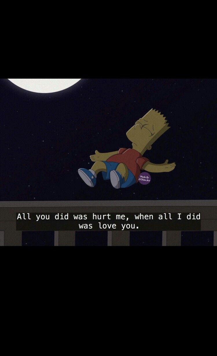 Bart Simpson Heartbroken Wallpapers