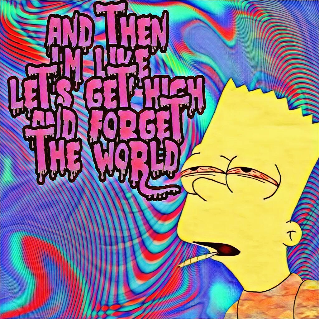 Bart Simpson Stoned Wallpapers