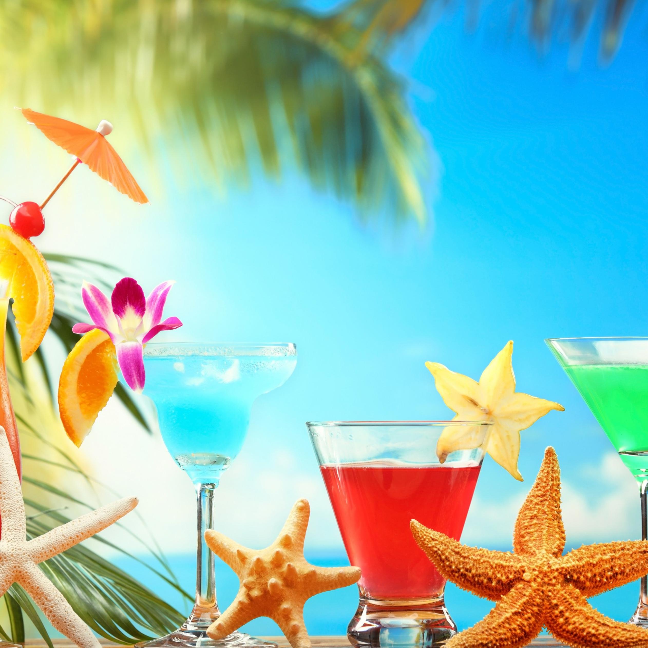 Beach Summer Beach Tropical Drinks Wallpapers