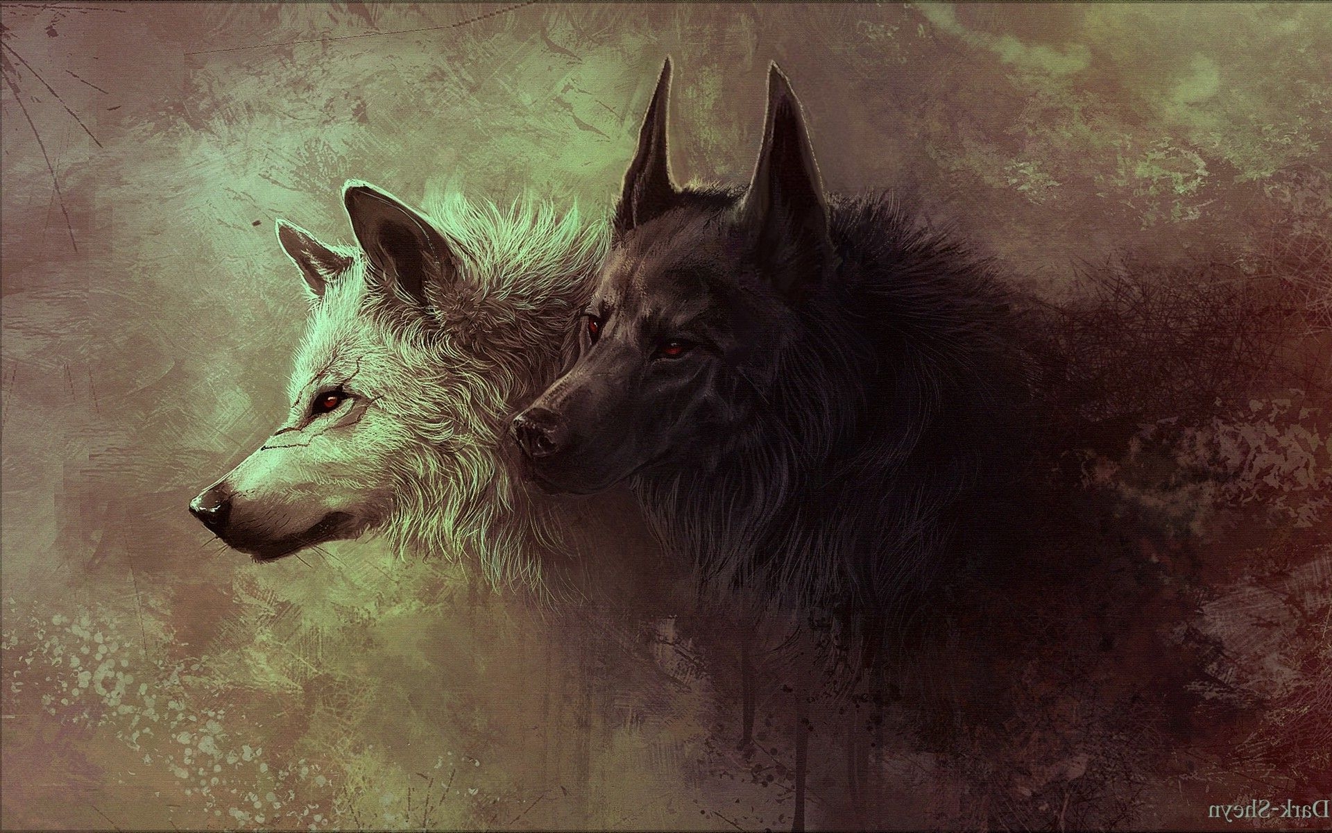 Beautiful Horses And Wolves Wallpapers