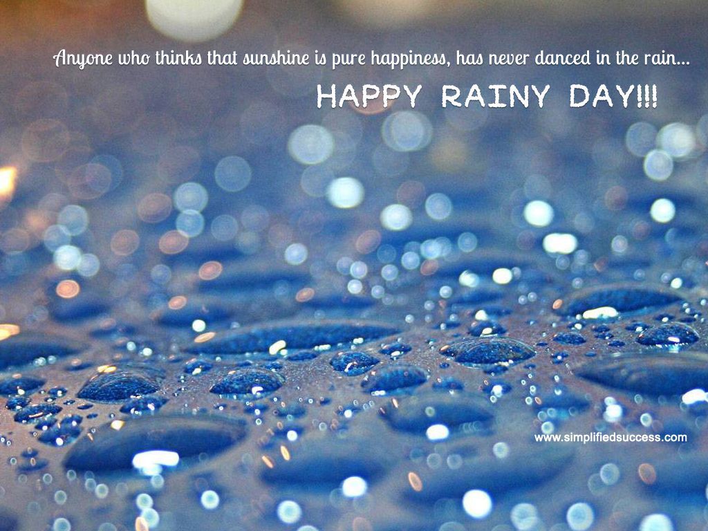 Beautiful Rain Drops With Quotes Wallpapers