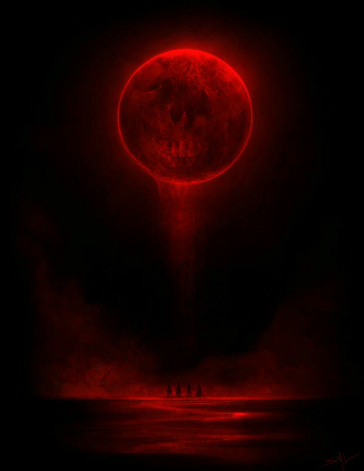 Beautiful Red Moon Wallpapers