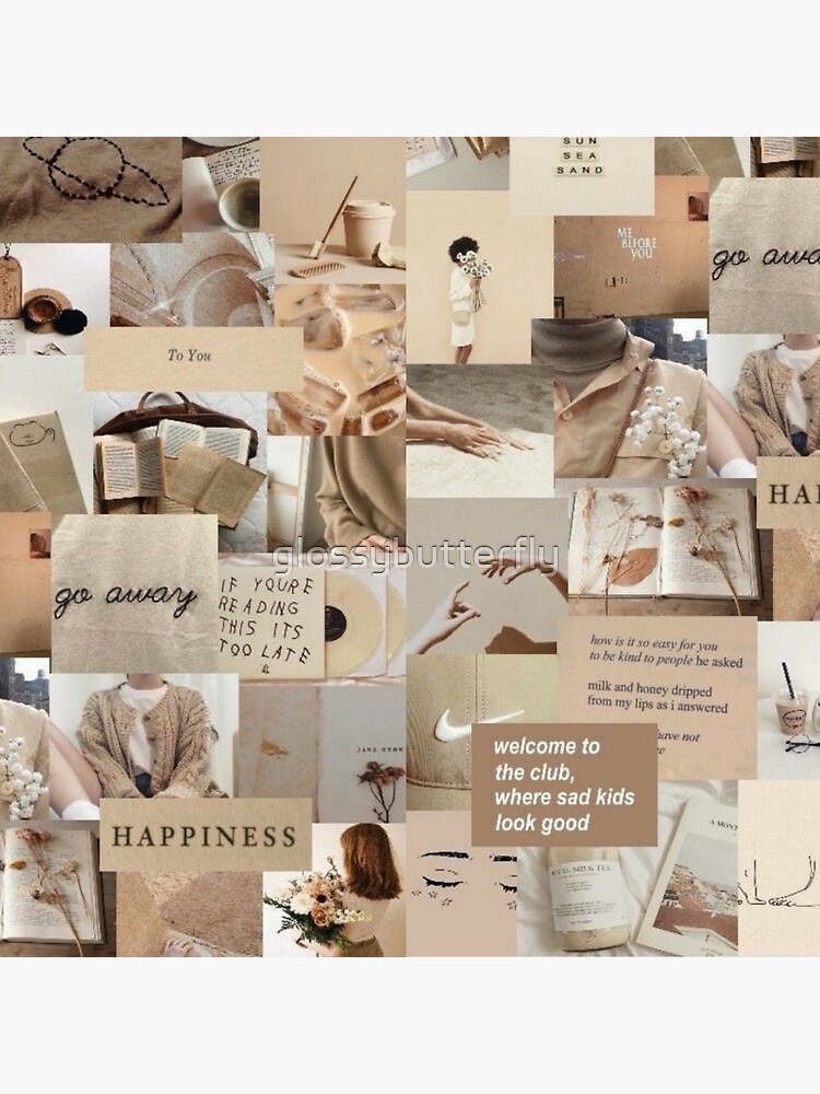 Beige Aesthetic Collage Wallpapers