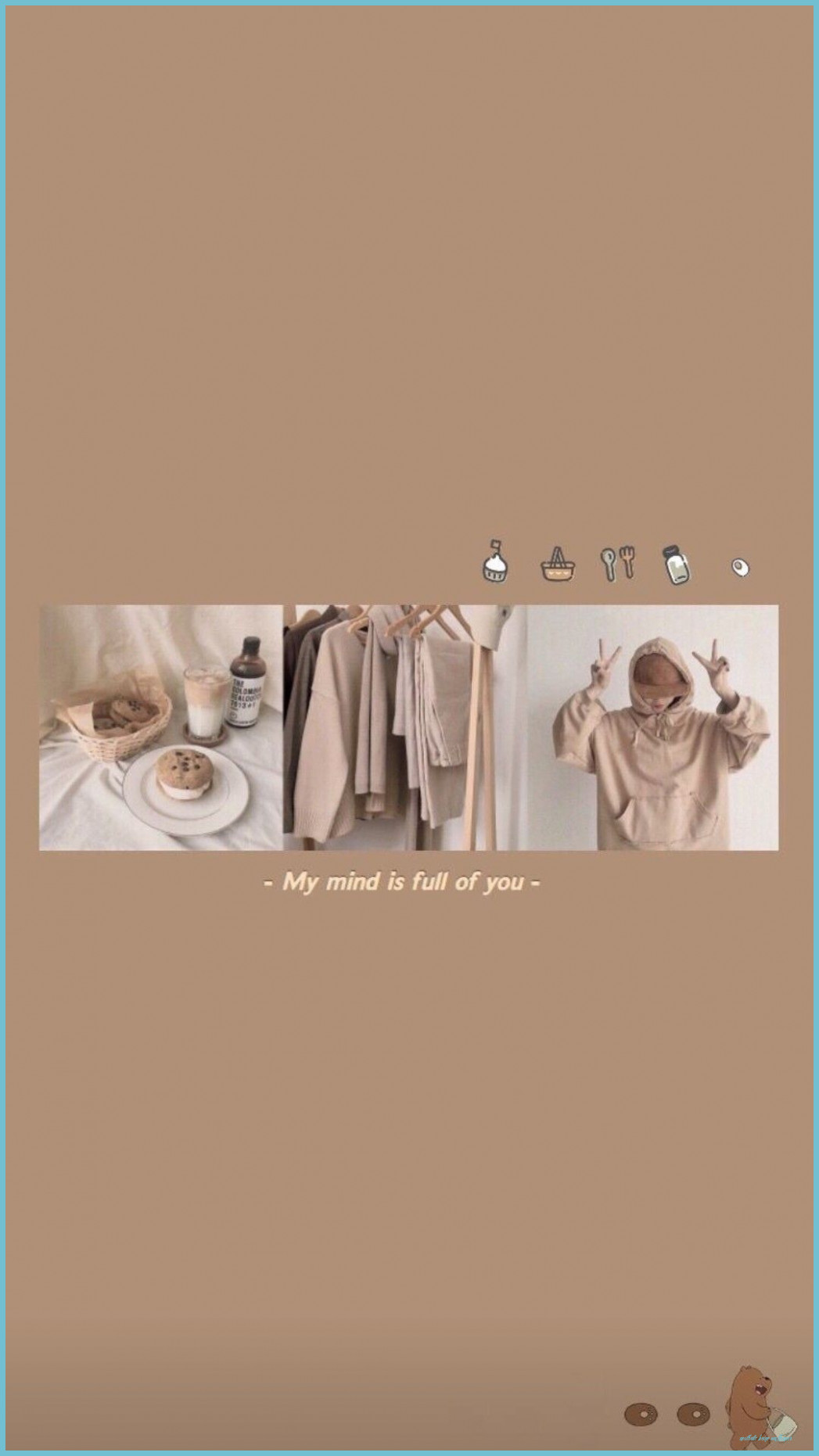 Beige Aesthetic Collage Wallpapers