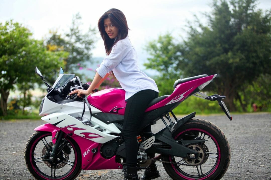 Bike With Girl Wallpapers