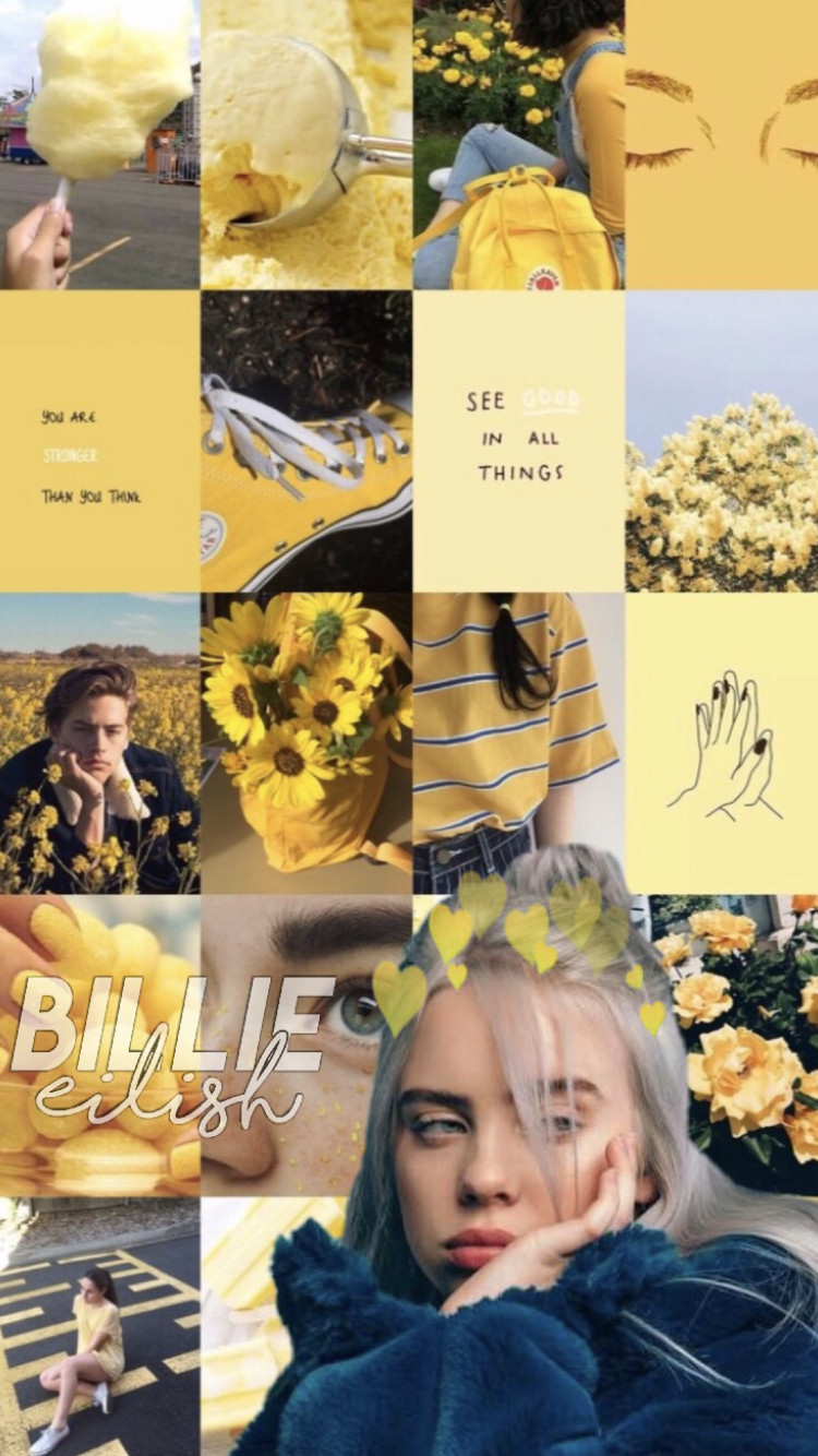 Billie Eilish In Yellow Wallpapers