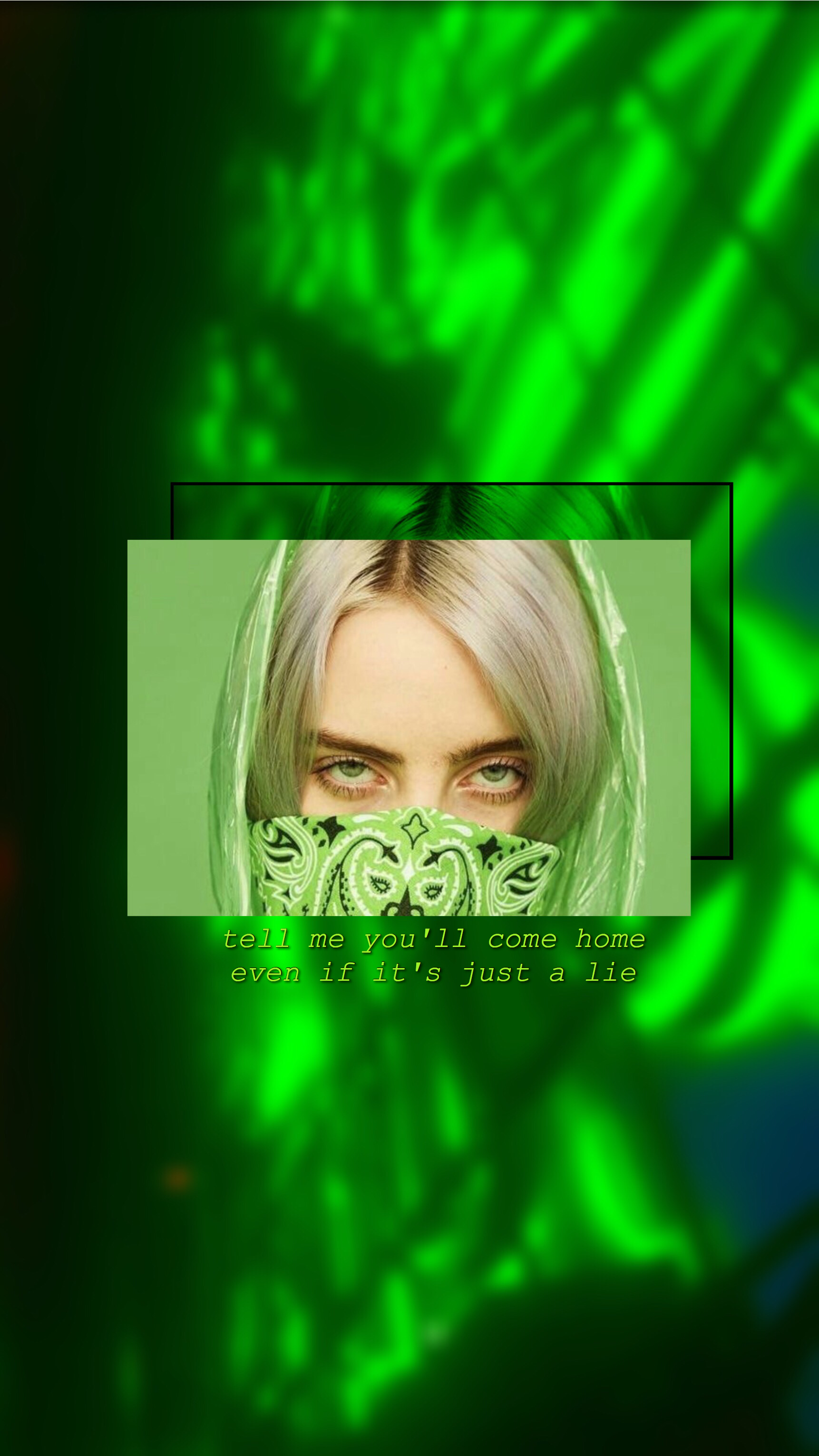 Billie Eilish Green Wallpapers