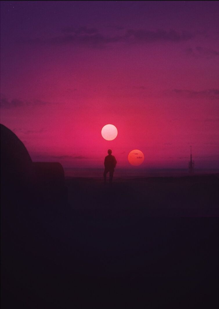 Binary Sunset Wallpapers