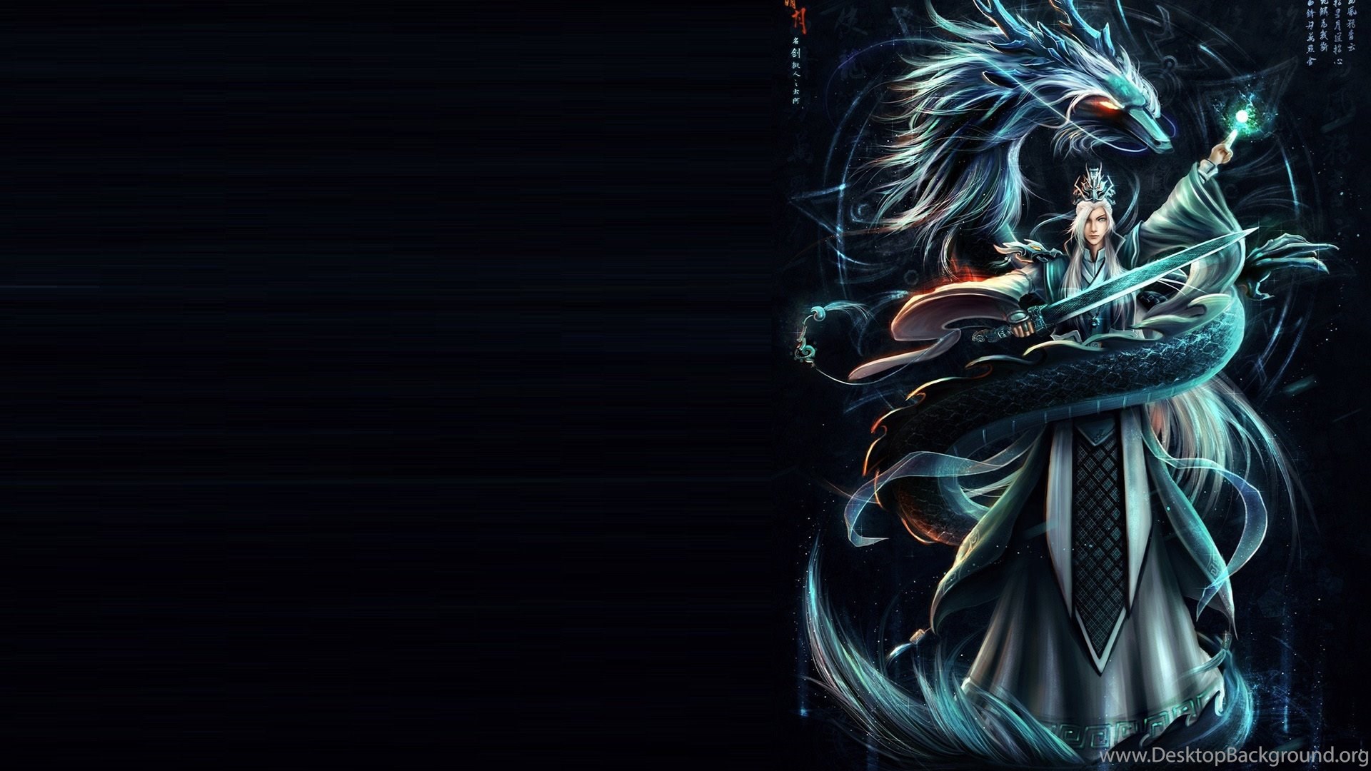 Black And Blue Dragon Wallpapers