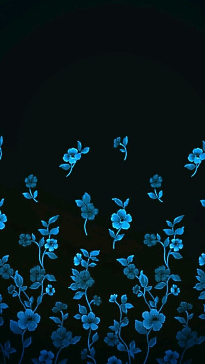 Black And Blue Flower Wallpapers