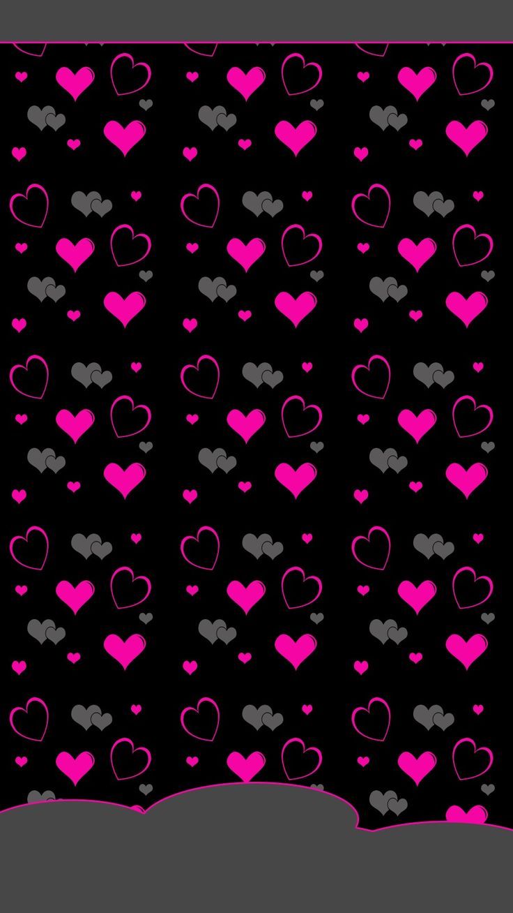 Black And Pink Heart Wallpapers