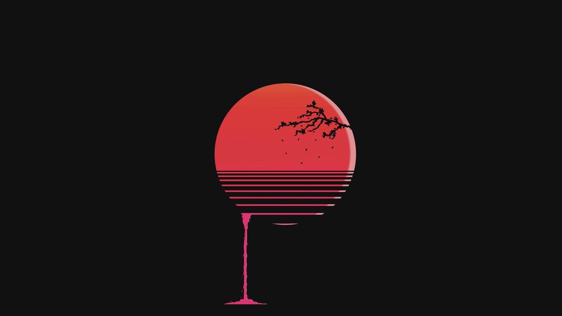 Black And Red Minimalist Wallpapers