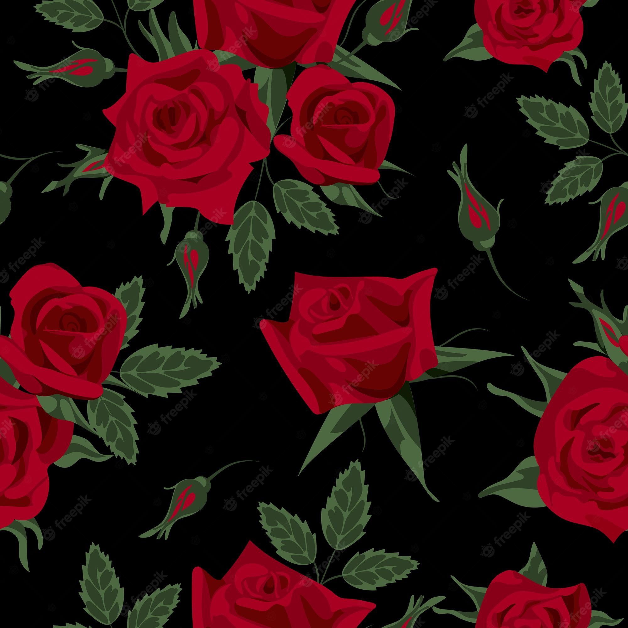 Black And Red Rose Wallpapers