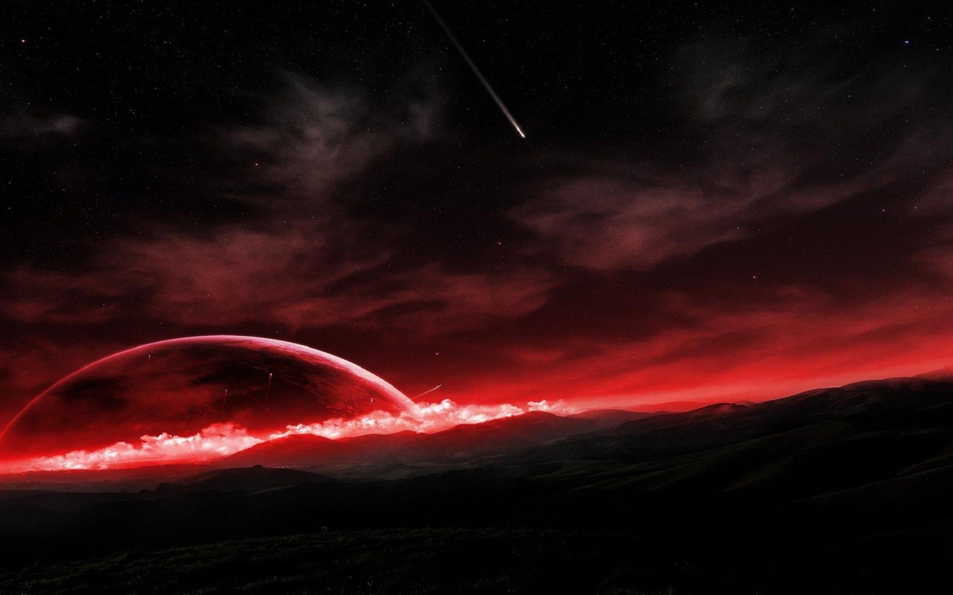 Black And Red Space Wallpapers