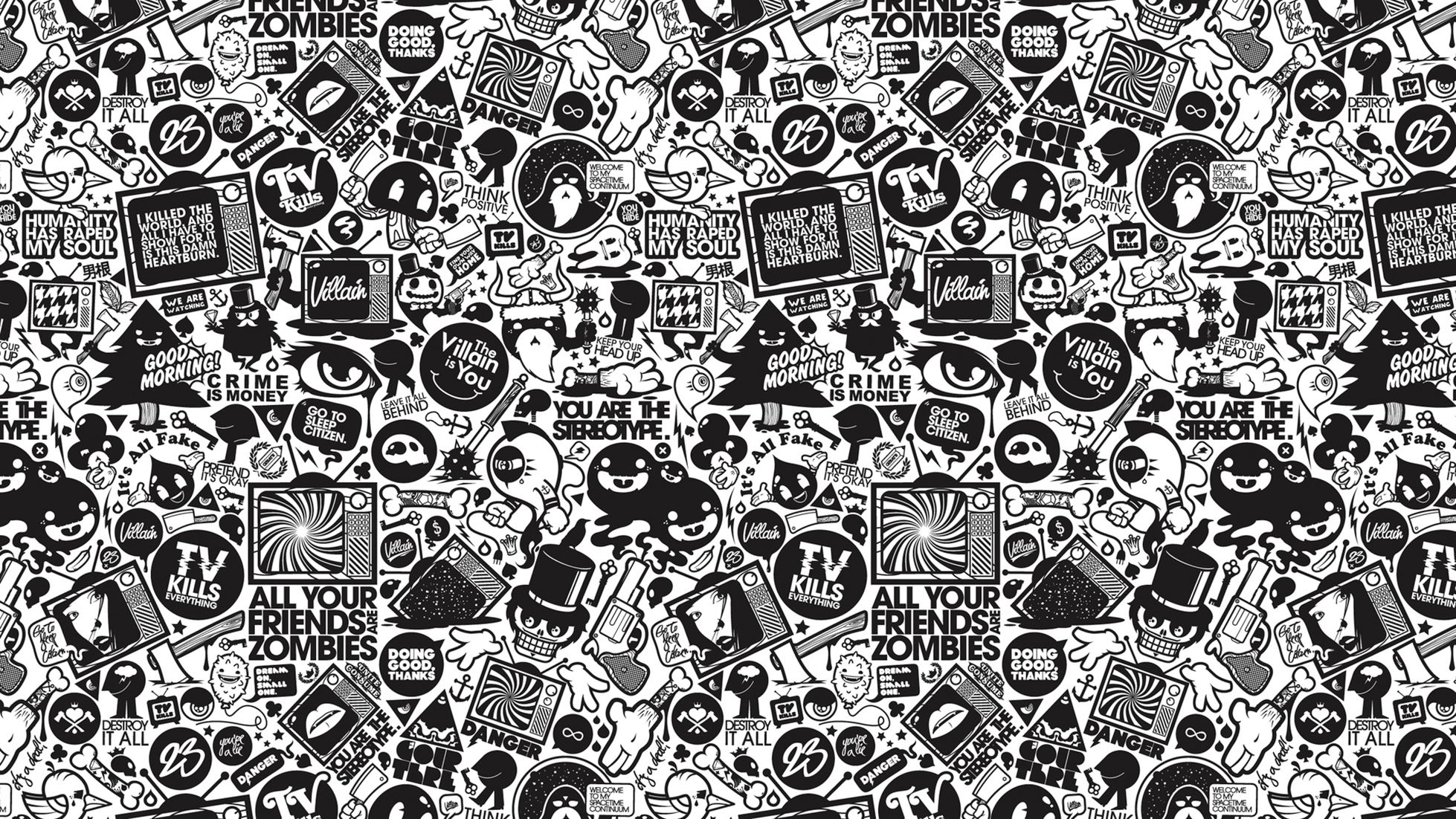 Black And White Animated Wallpapers