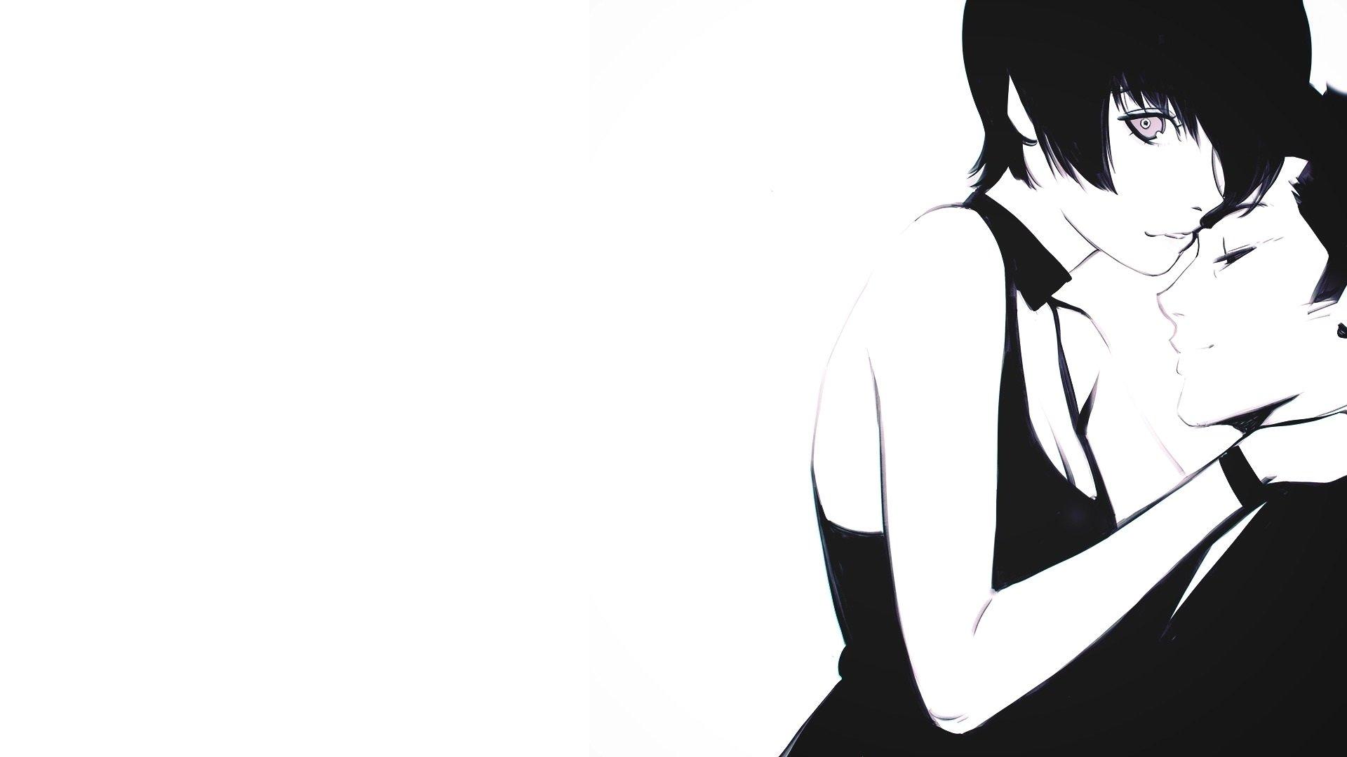 Black And White Anime Couple Wallpapers