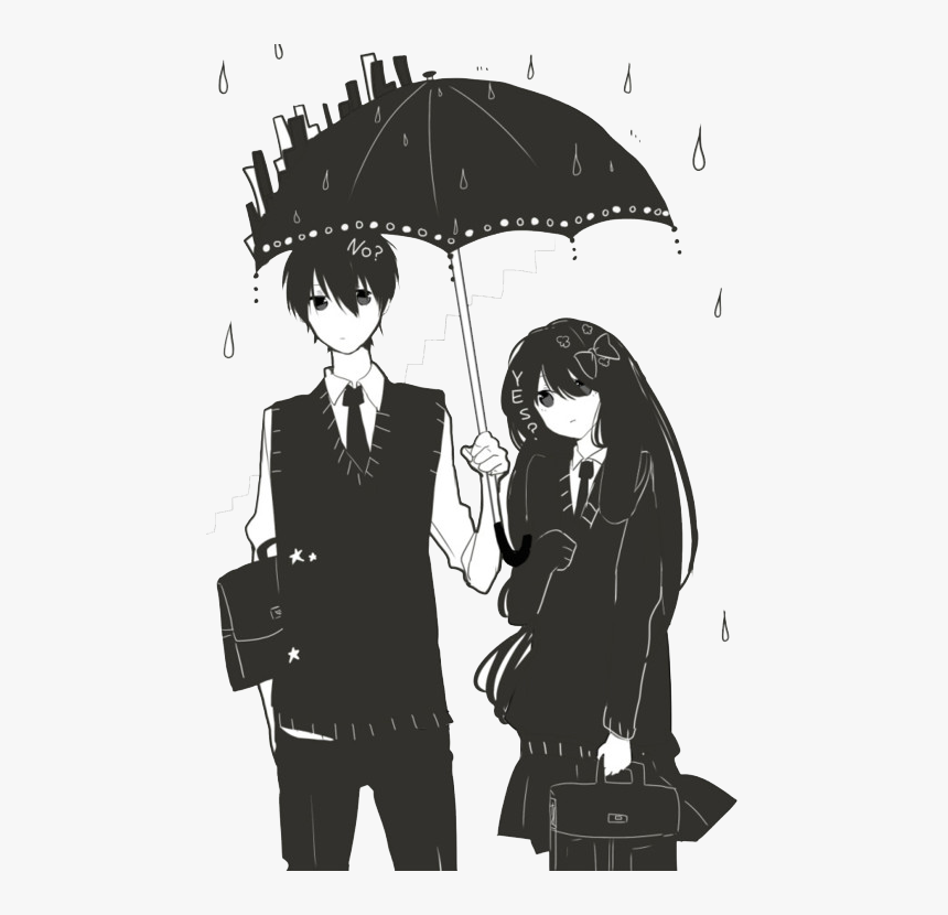 Black And White Anime Couple Wallpapers