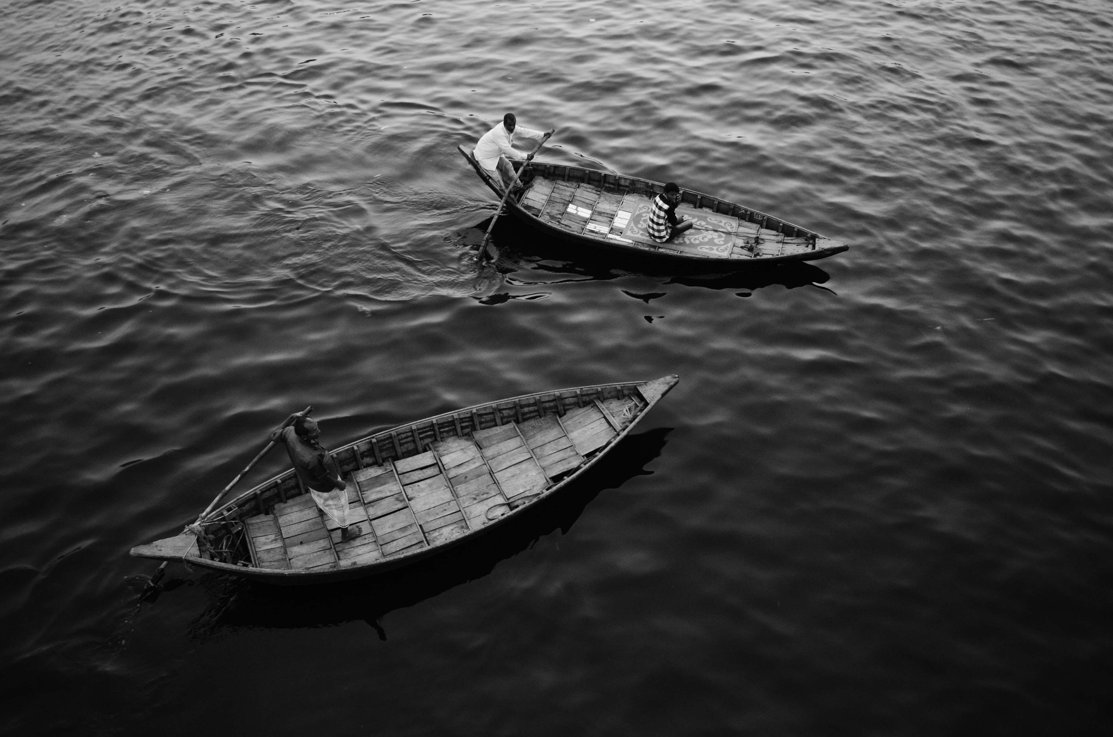 Black And White Boat Photography Wallpapers