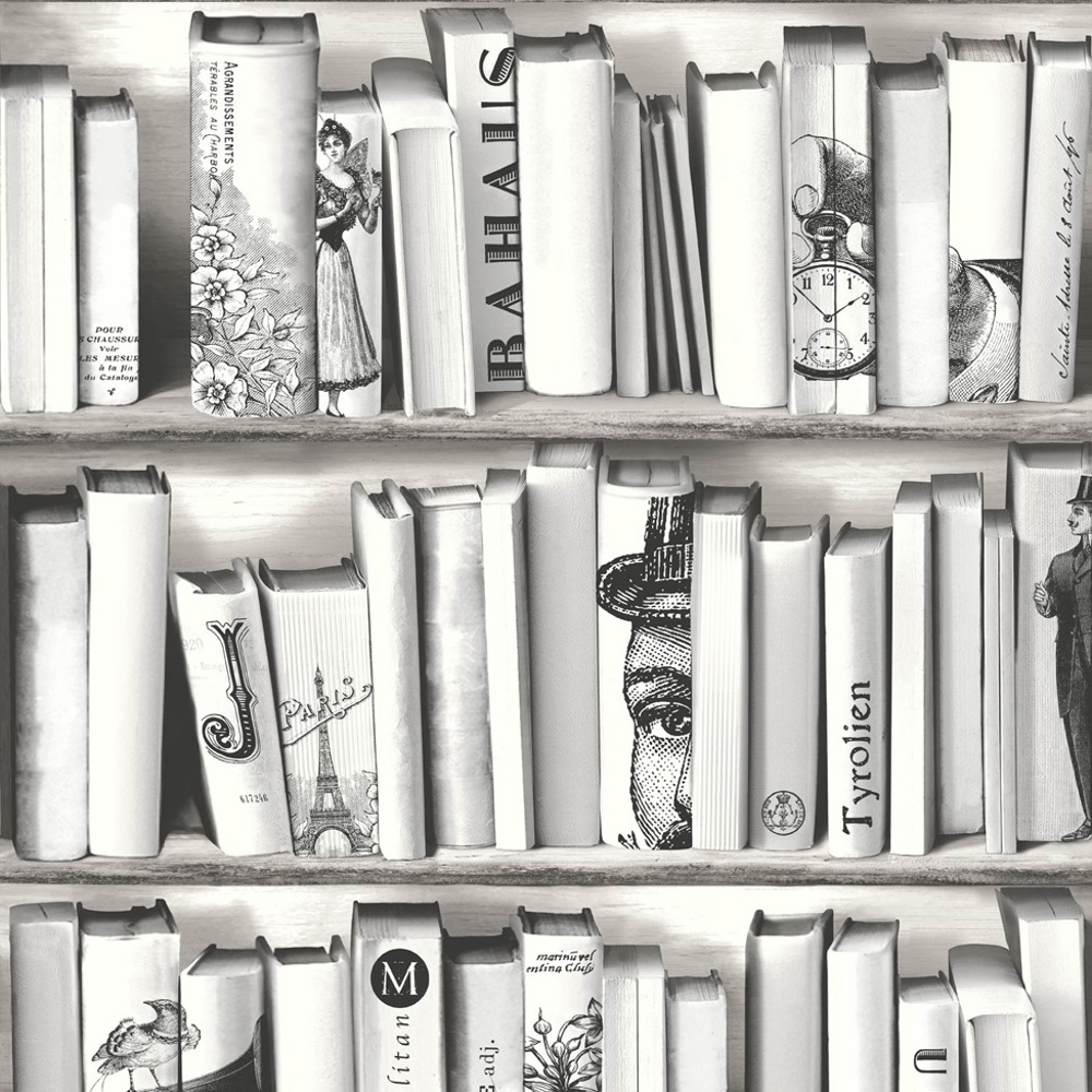 Black And White Books Wallpapers