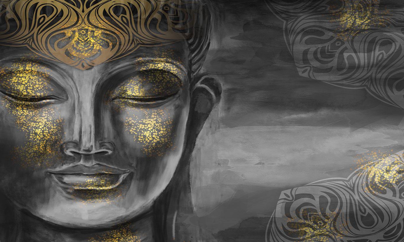 Black And White Buddha Art Wallpapers