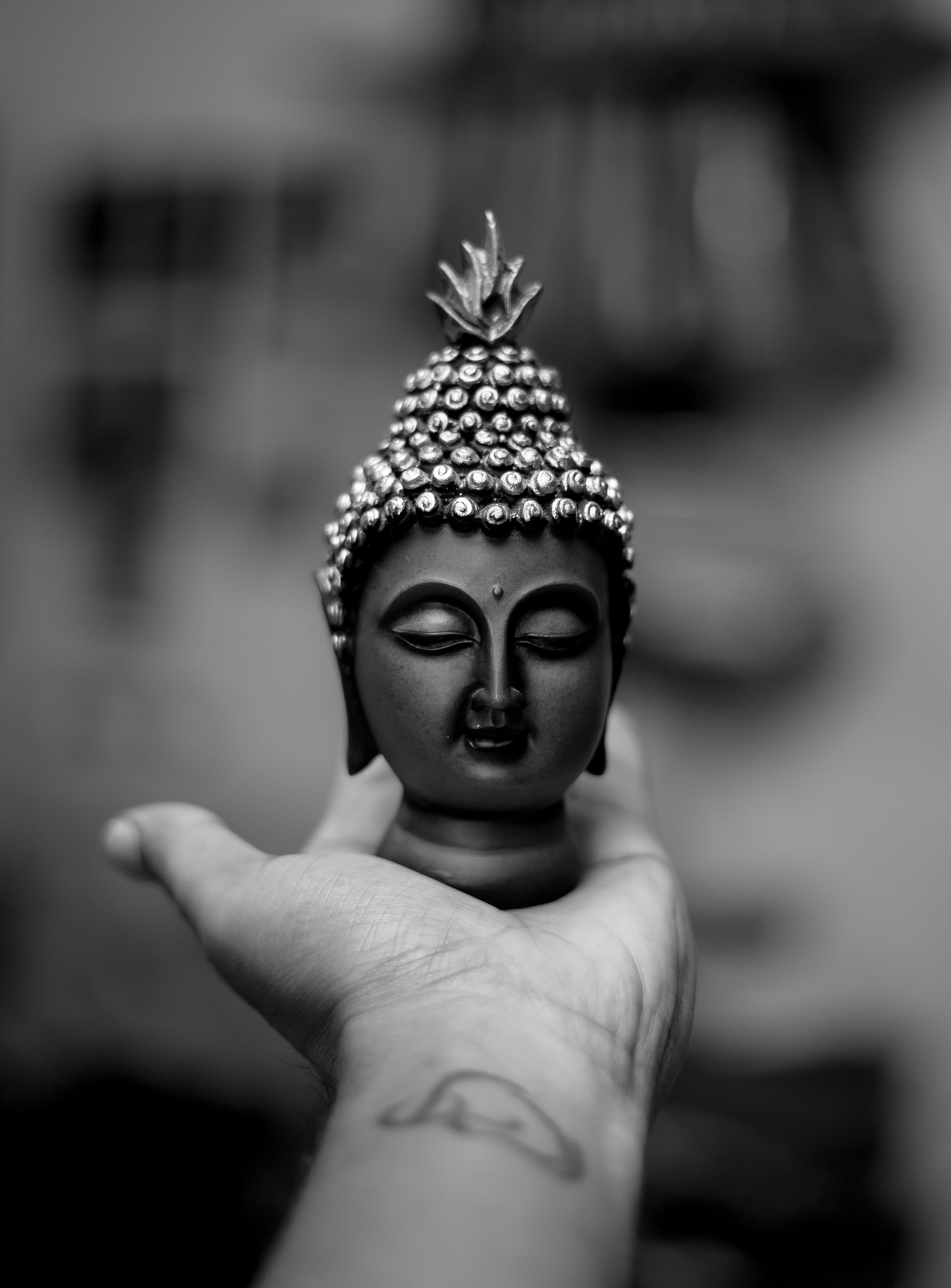 Black And White Buddha Art Wallpapers