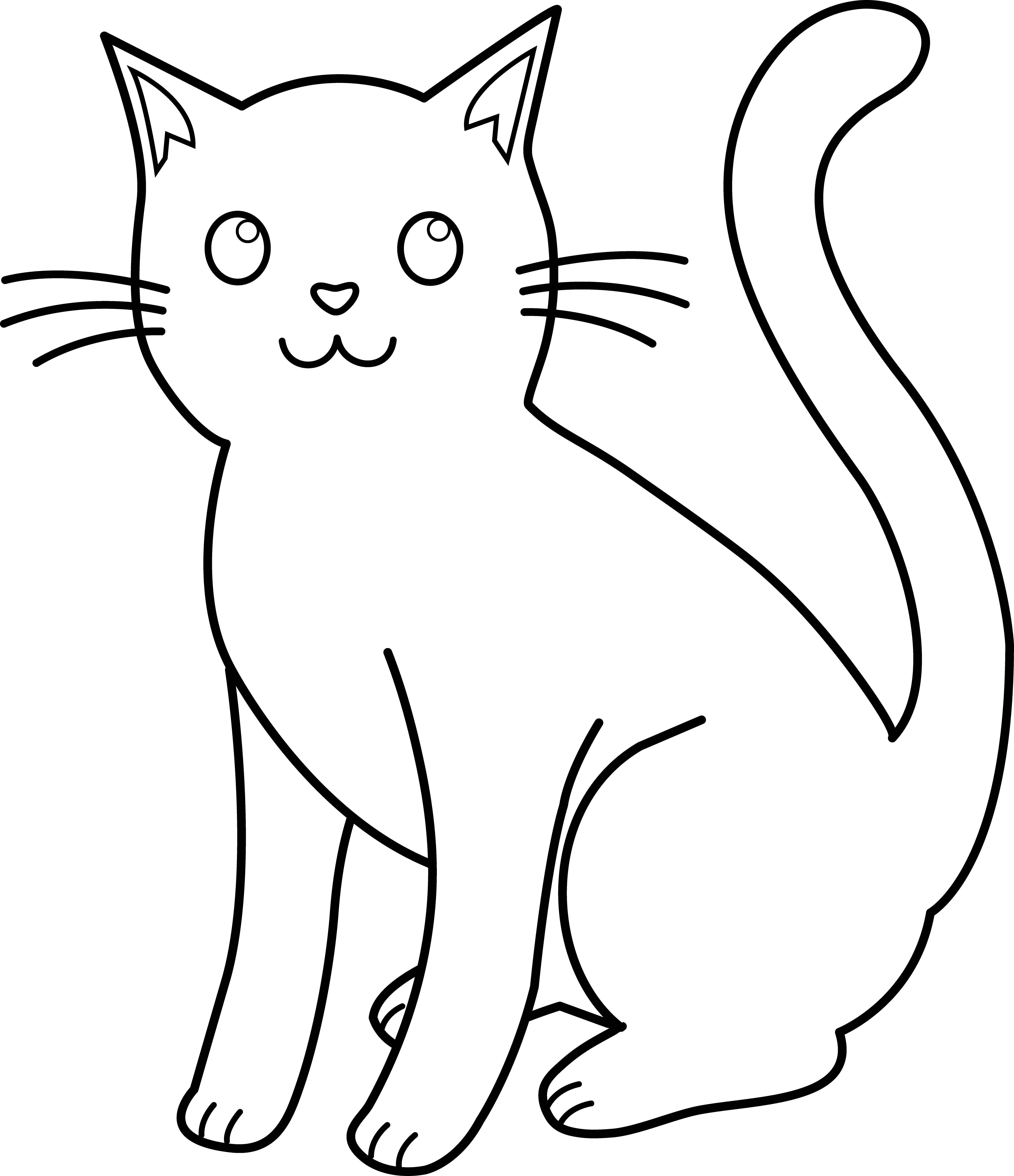 Black And White Cat Art Wallpapers