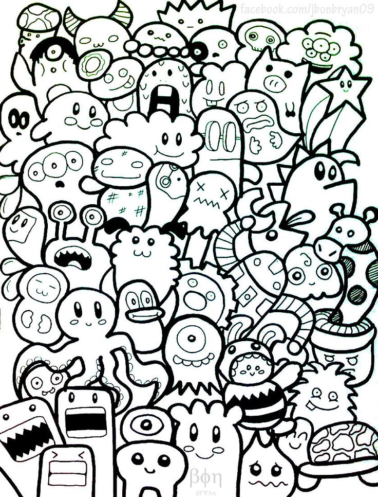 Black And White Doodle Wallpapers