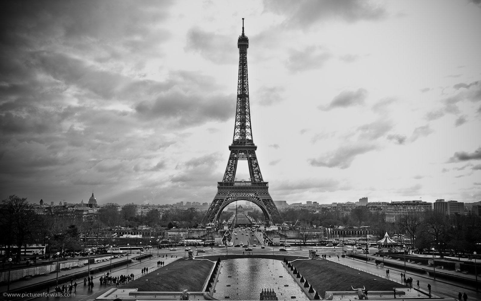 Black And White Eiffel Tower Wallpapers