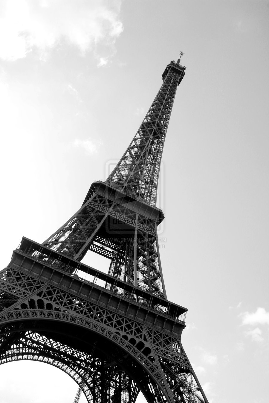 Black And White Eiffel Tower Wallpapers