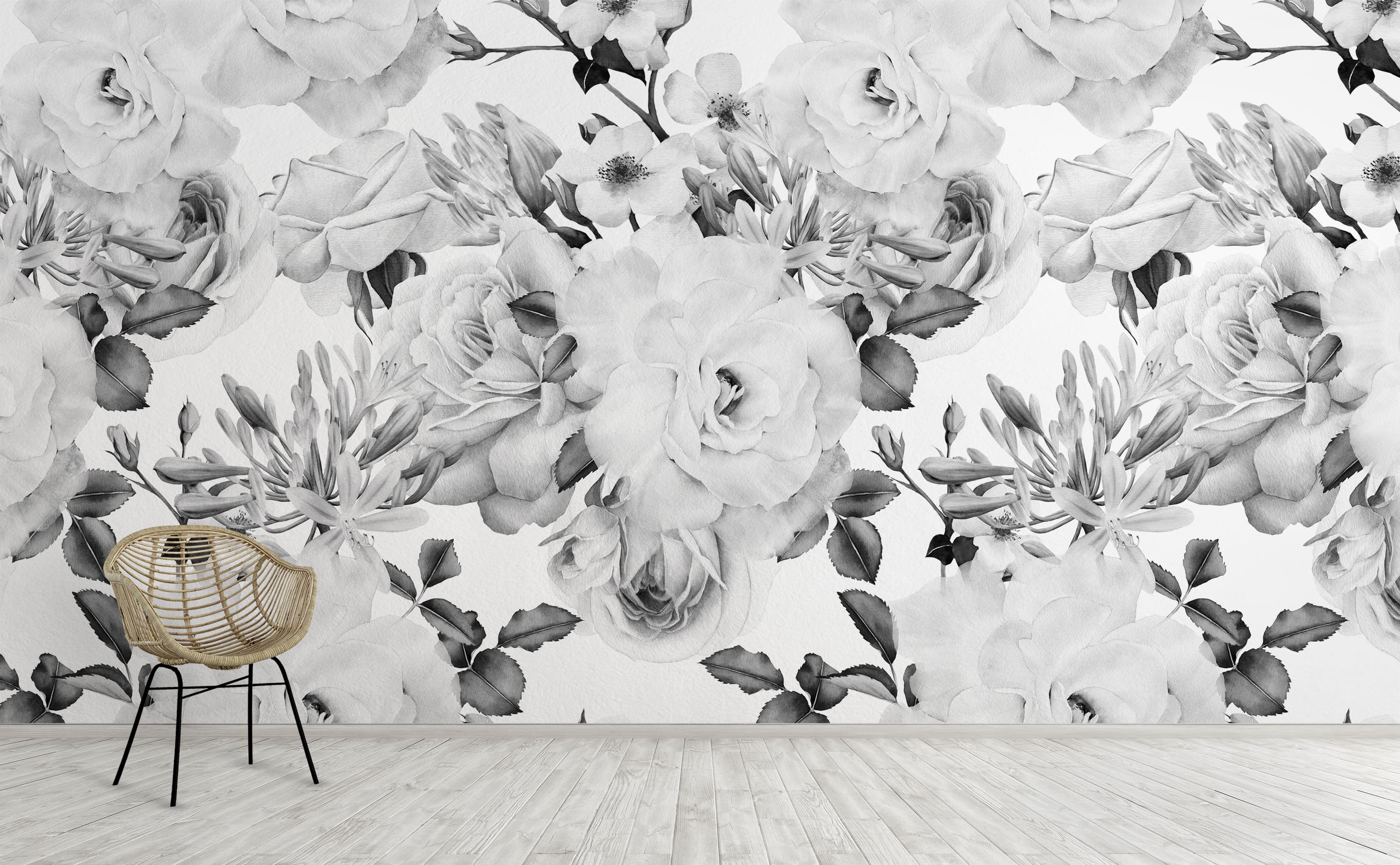 Black And White Floral Wallpapers