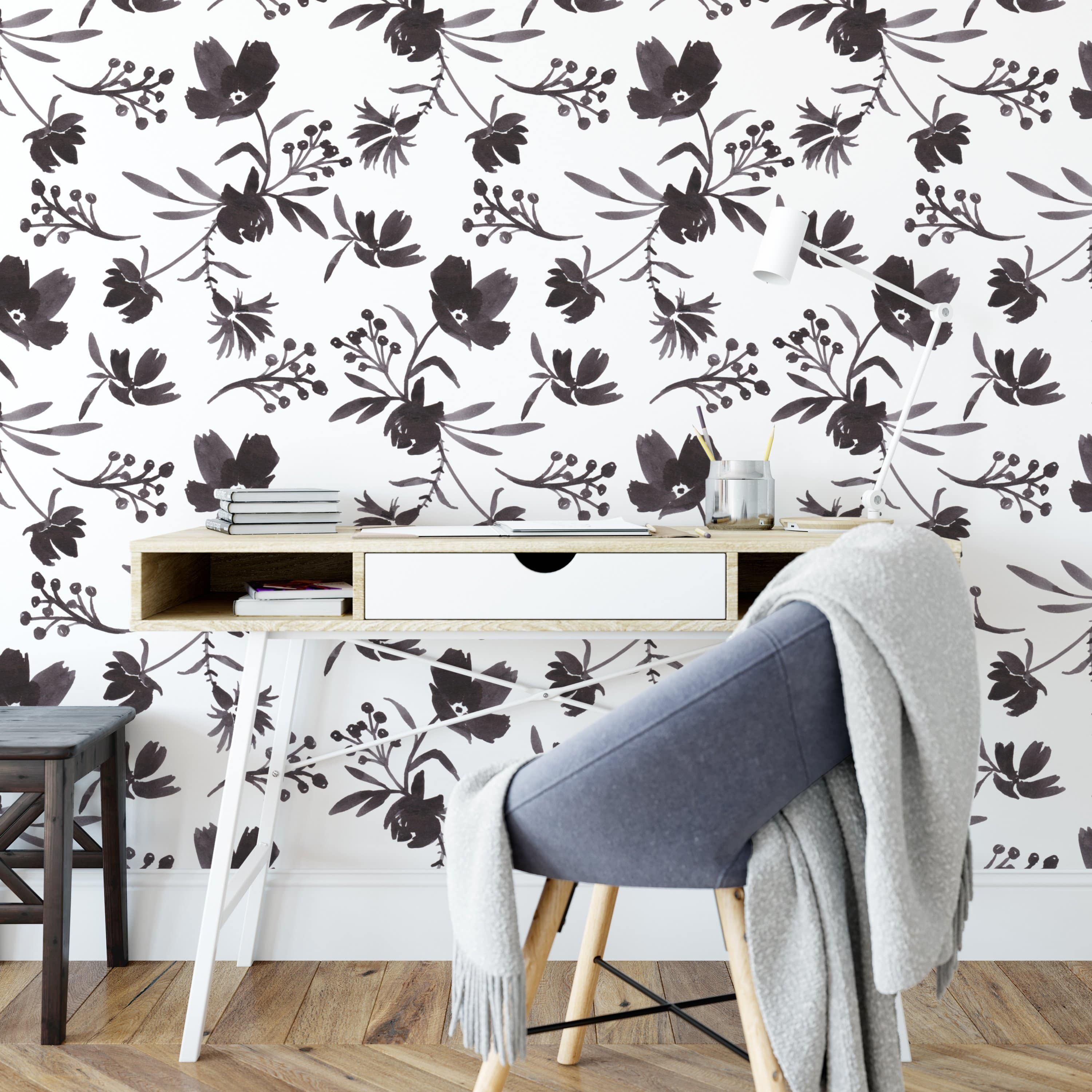 Black And White Floral Wallpapers