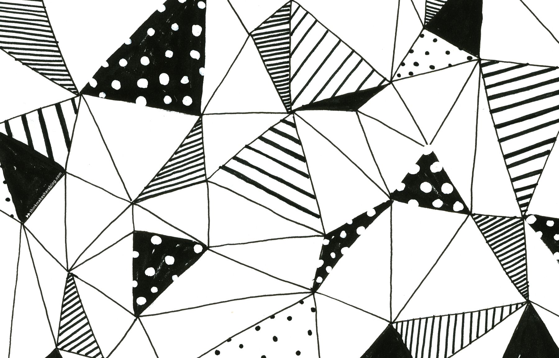 Black And White Geometric Wallpapers