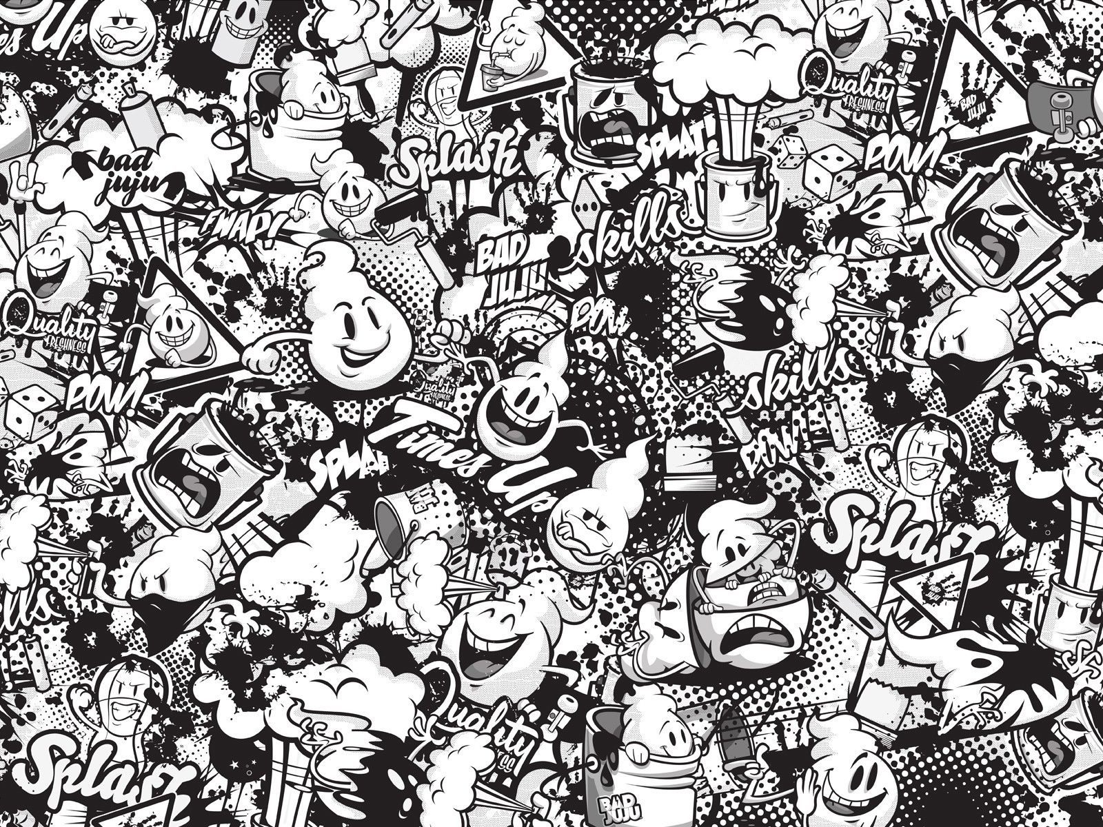 Black And White Graffiti Wallpapers
