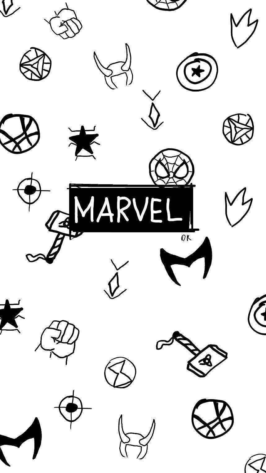 Black And White Marvel Wallpapers