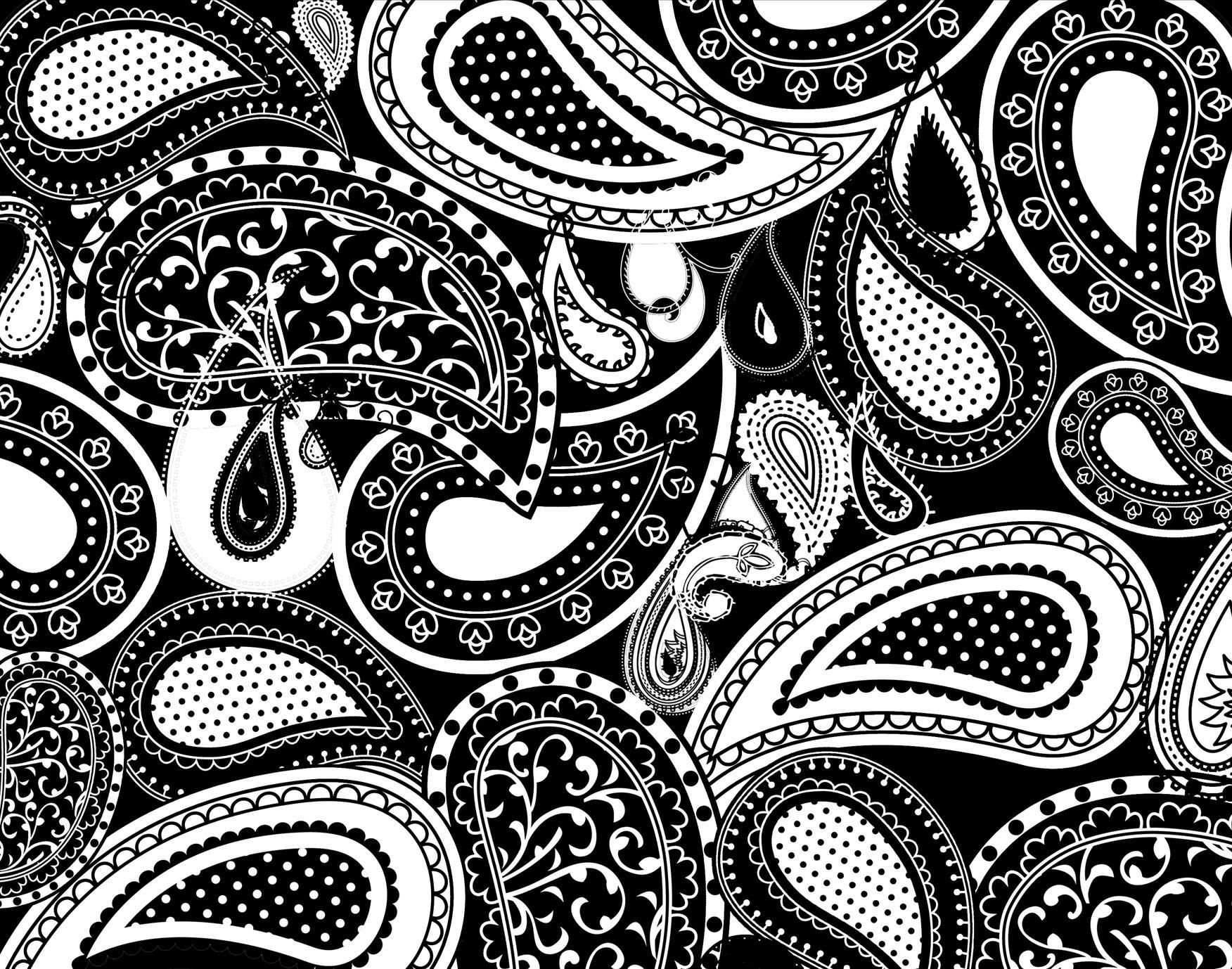 Black And White Paisley Wallpapers