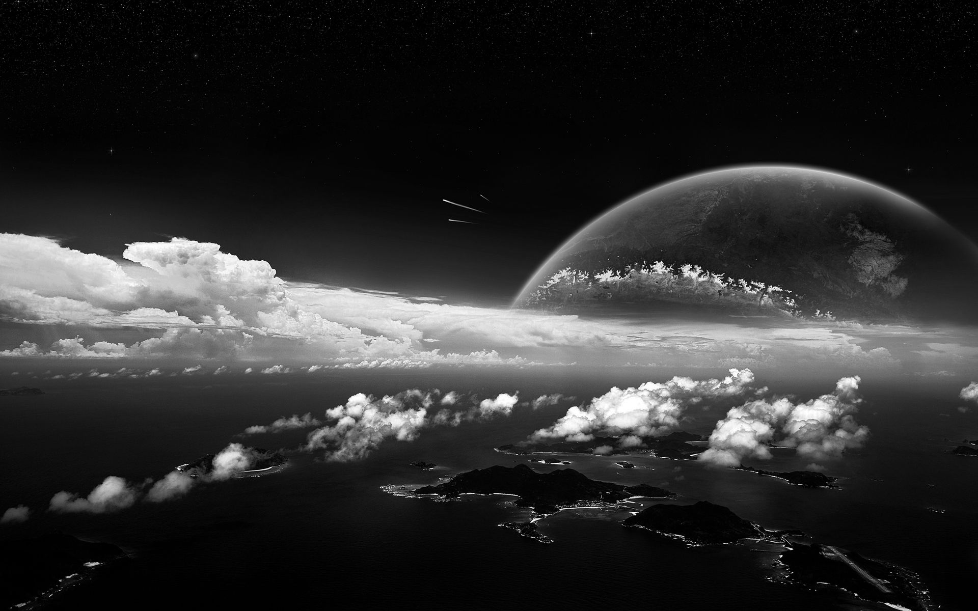 Black And White Planet Wallpapers