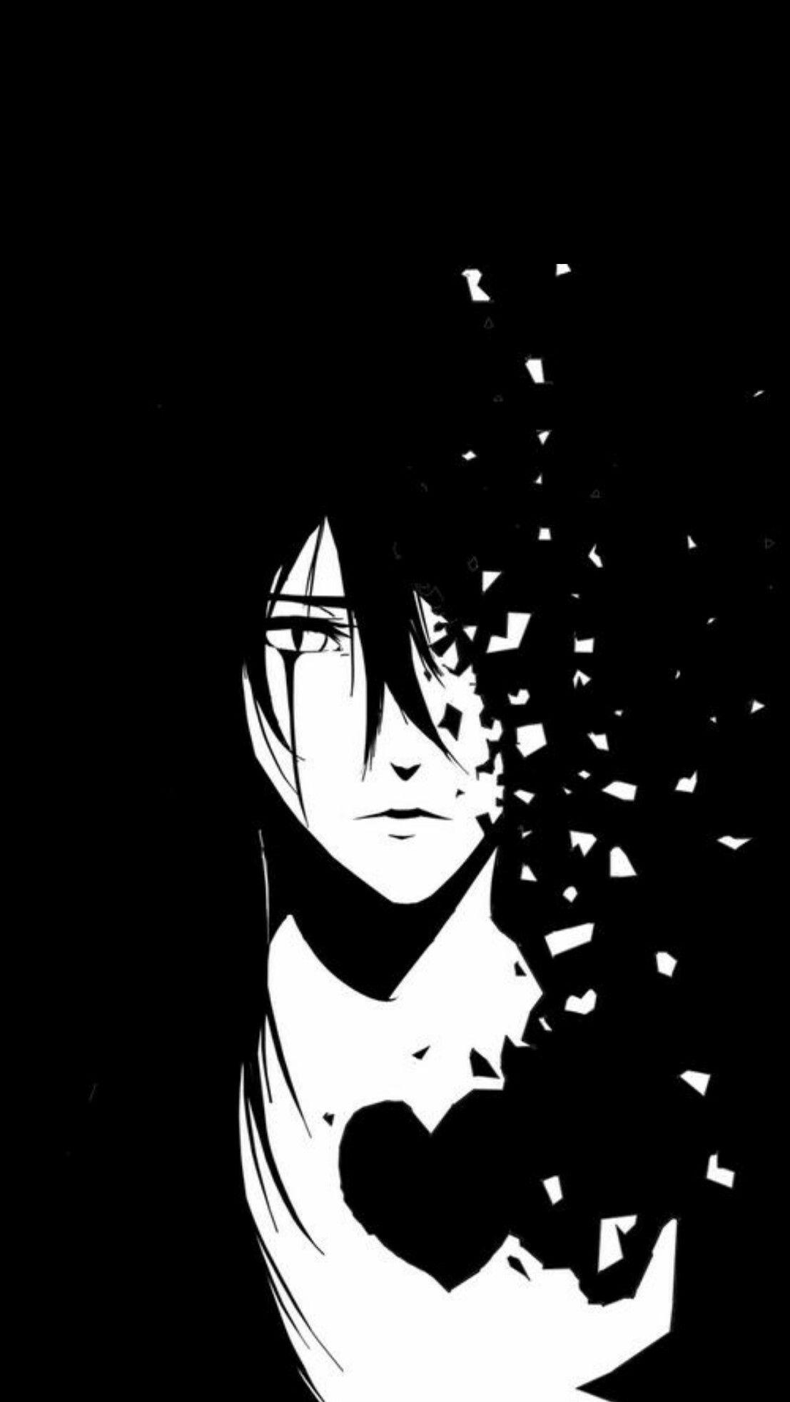 Black And White Sad Anime Girl Wallpapers