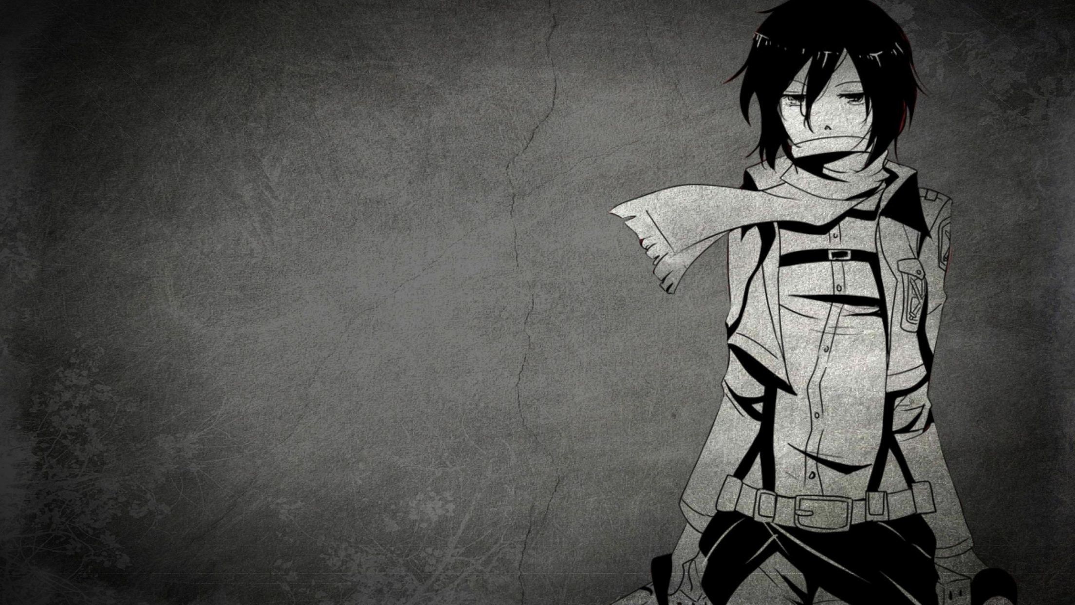 Black And White Sad Anime Girl Wallpapers