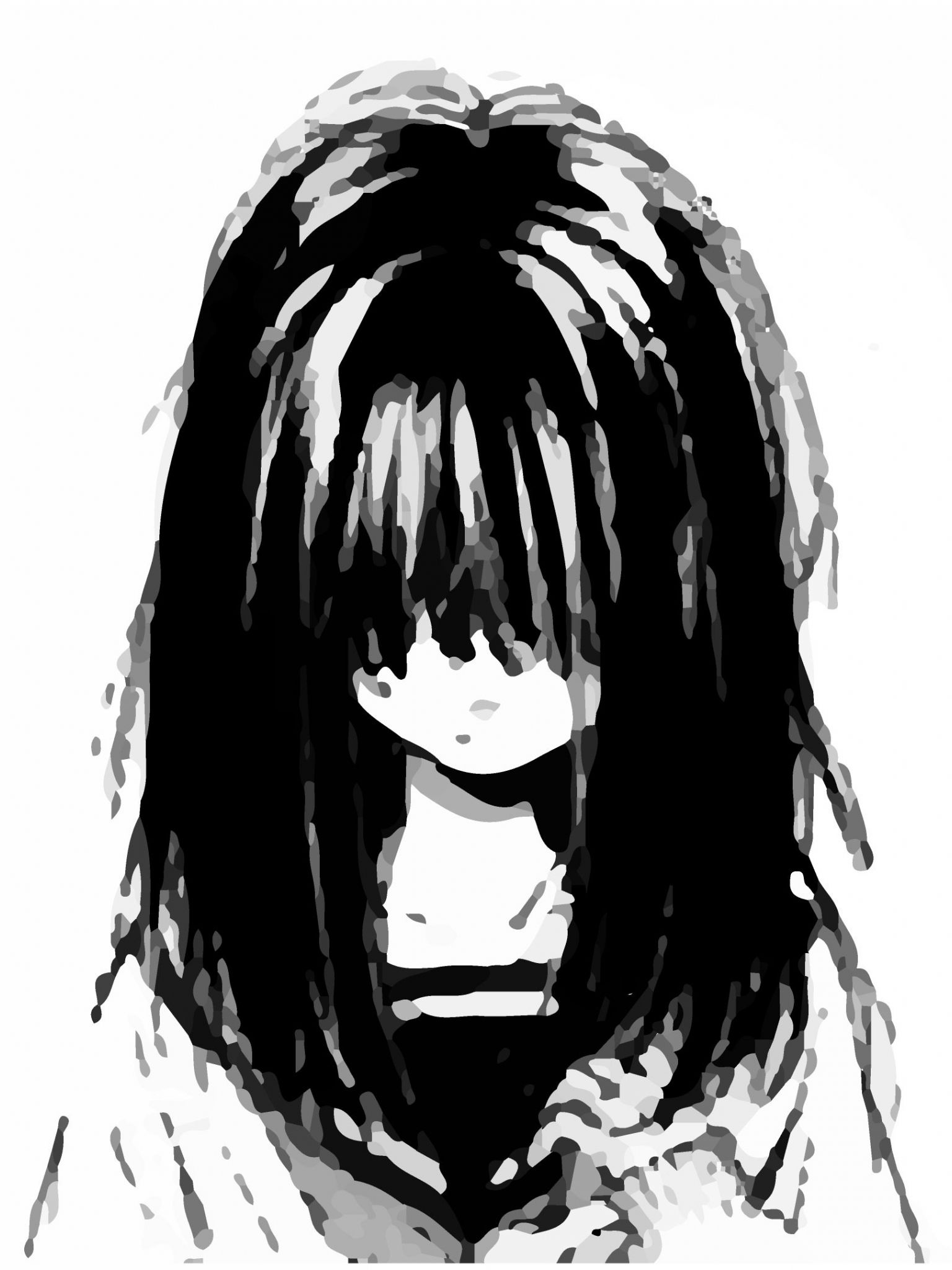 Black And White Sad Anime Girl Wallpapers