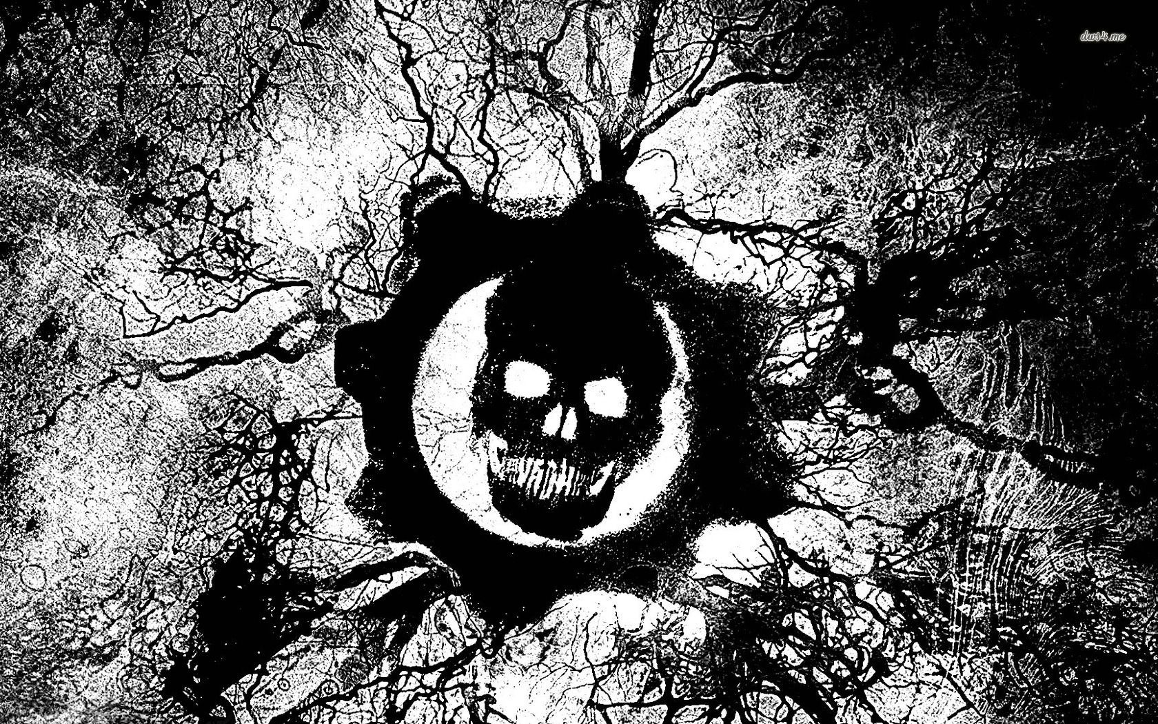 Black And White Skull Wallpapers