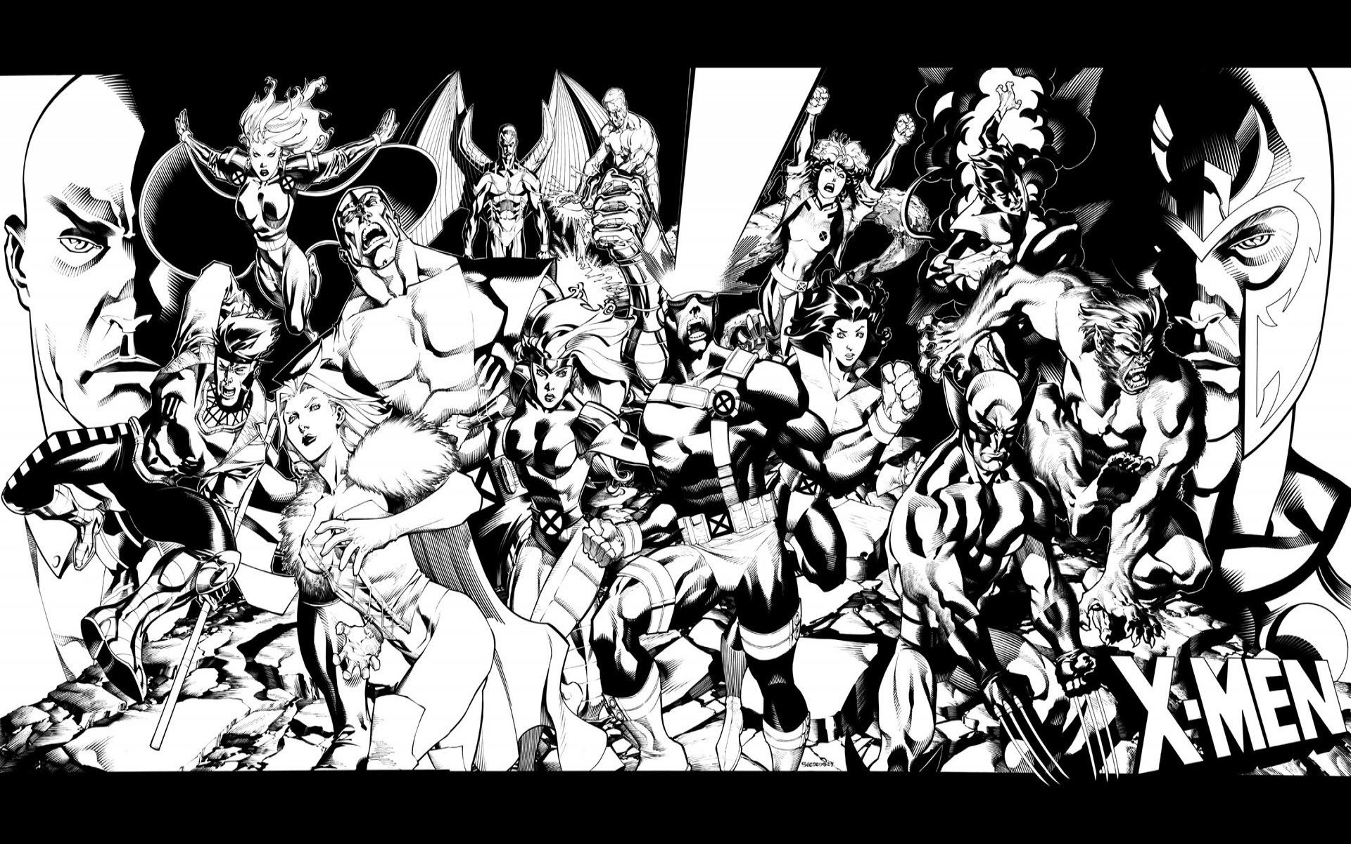 Black And White Superhero Wallpapers