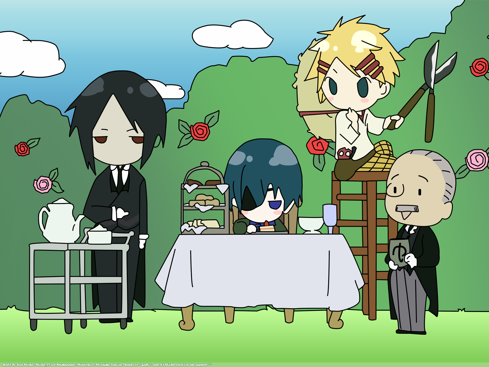 Black Butler Chibi Wallpapers