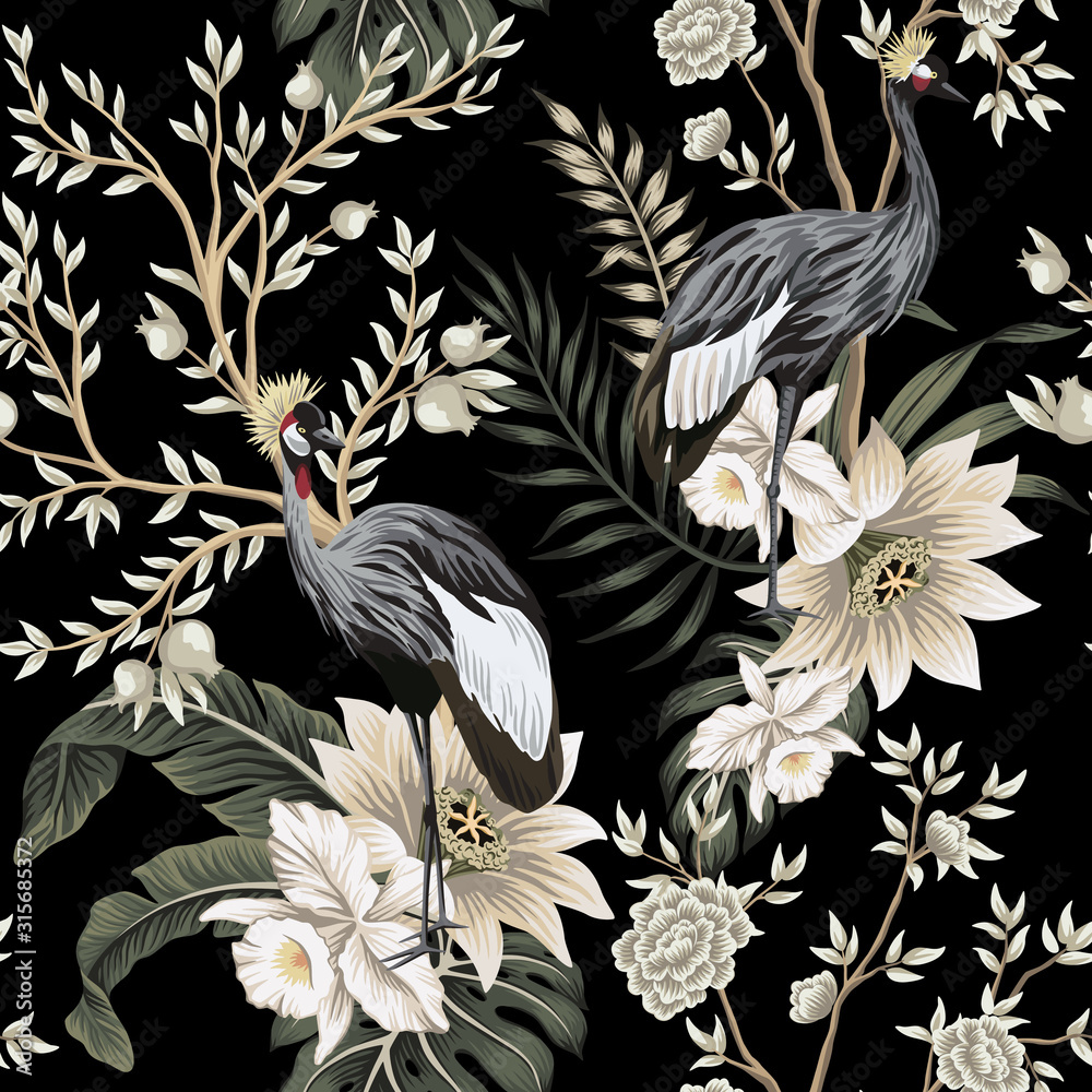 Black Chinoiserie Wallpapers