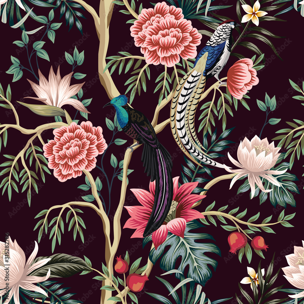 Black Chinoiserie Wallpapers